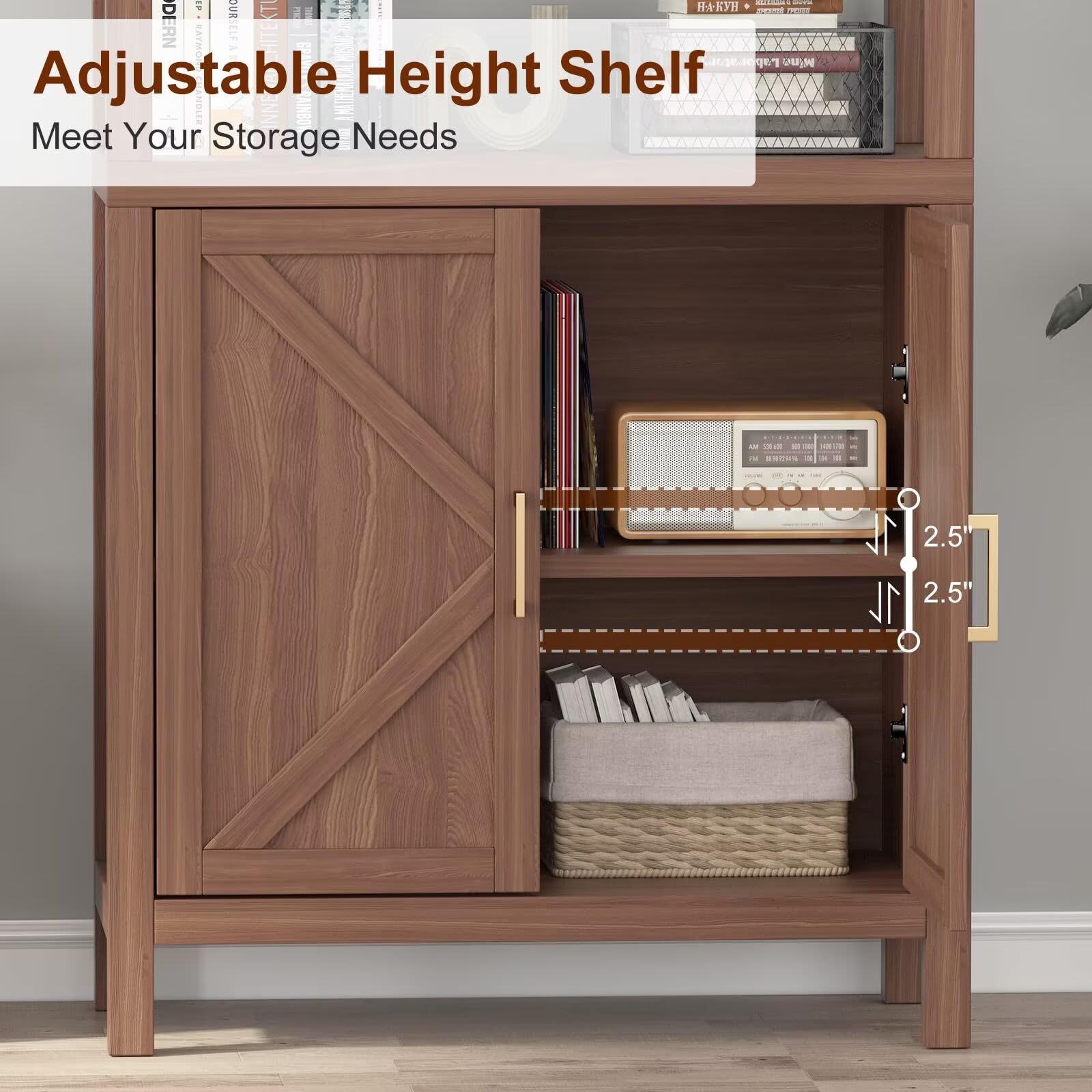 Qeetex JXNAG-PHO-12B8L3FU bookcases - View #4