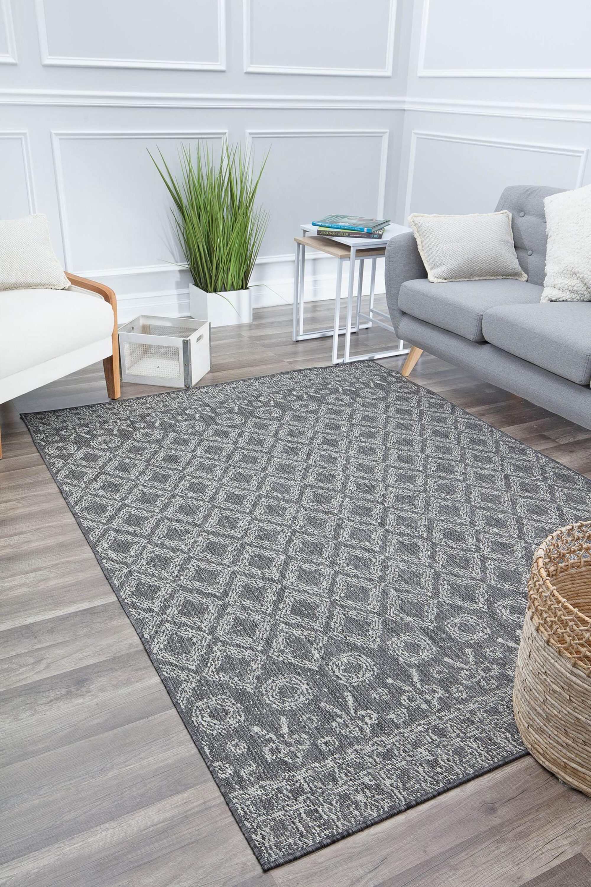 Rugs America 28418 Villa 5 x 7 (ft) Loomed Polypropylene Rustic Desert Rectangular Indoor Medallion Area rug