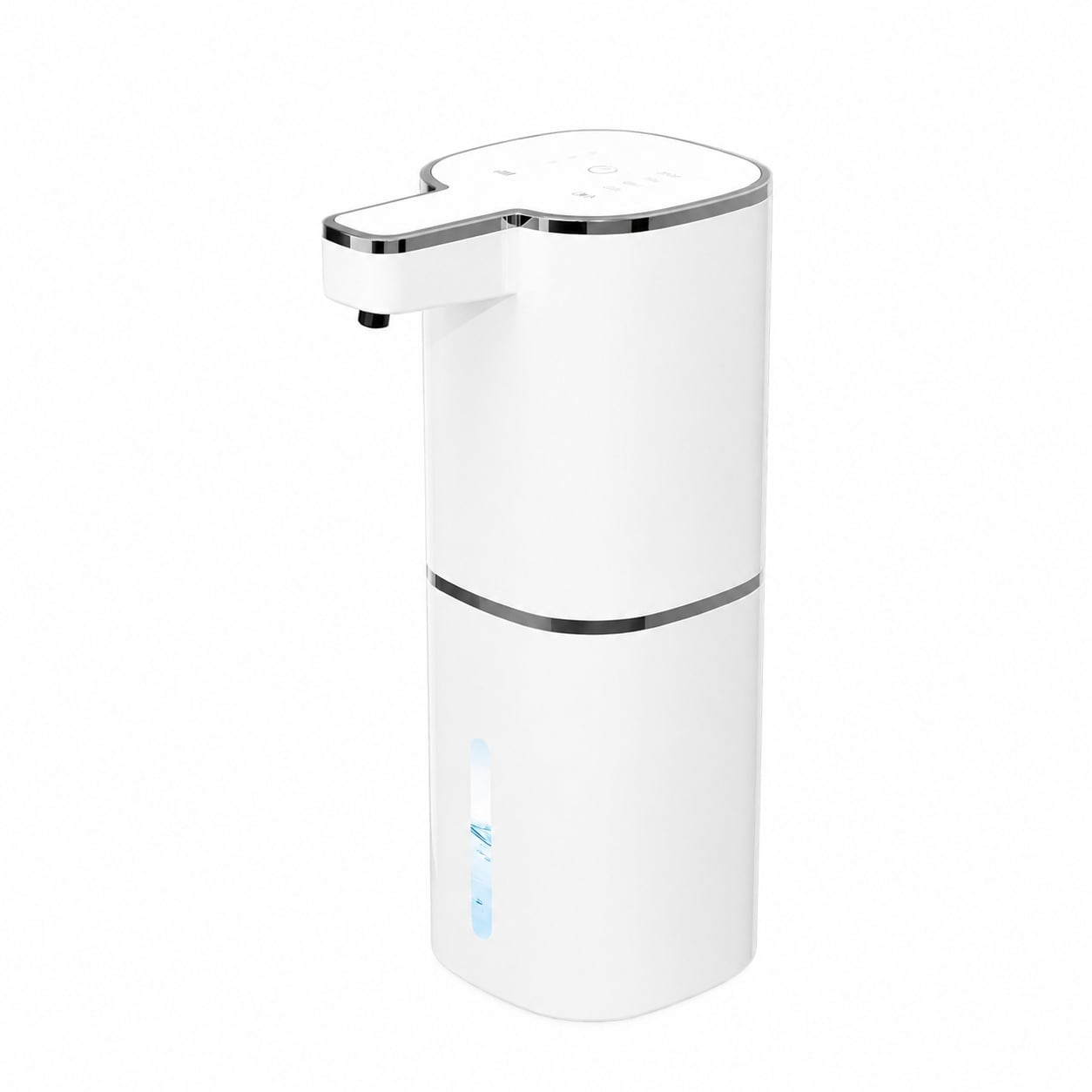 Aoibox  Automatic Foaming Touchless Soap Dispenser Freestanding 14 2 oz Capacity 4 Adjustable Levels White