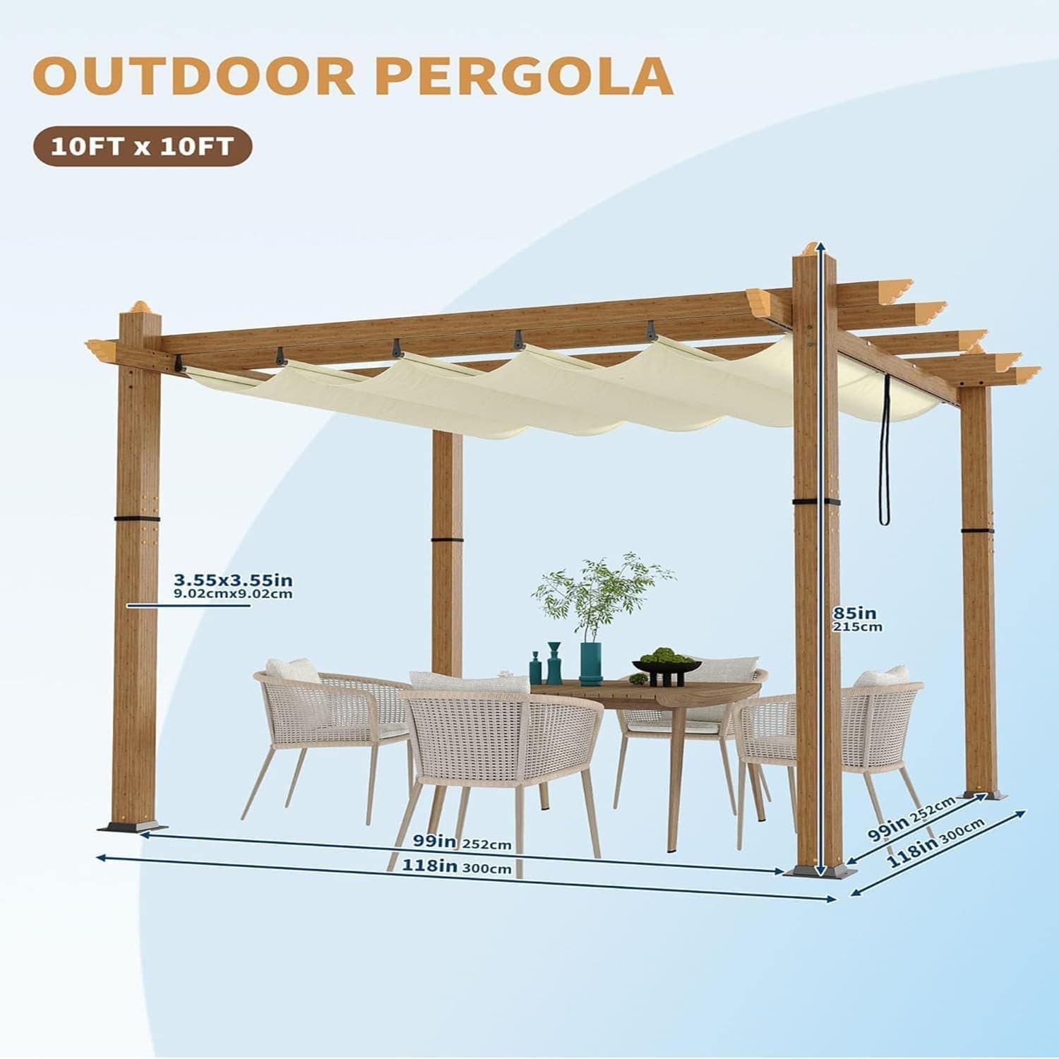 Qeetex LSHQQPHO-335E977X Pergolas-2 - View #2