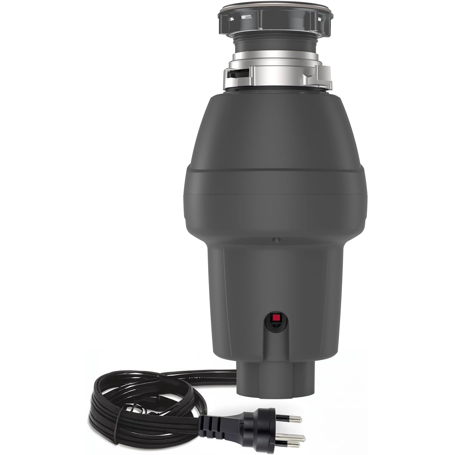 Garbage Disposal 1/2 HP Continuous Feed Food Waste Disposer with Air Switch and Flange Seal Stainless Steel Garbage Disposer Compact Food Waste Grinder for Kitchen Sink Gray #JOEY-8K16FWM5OQGL