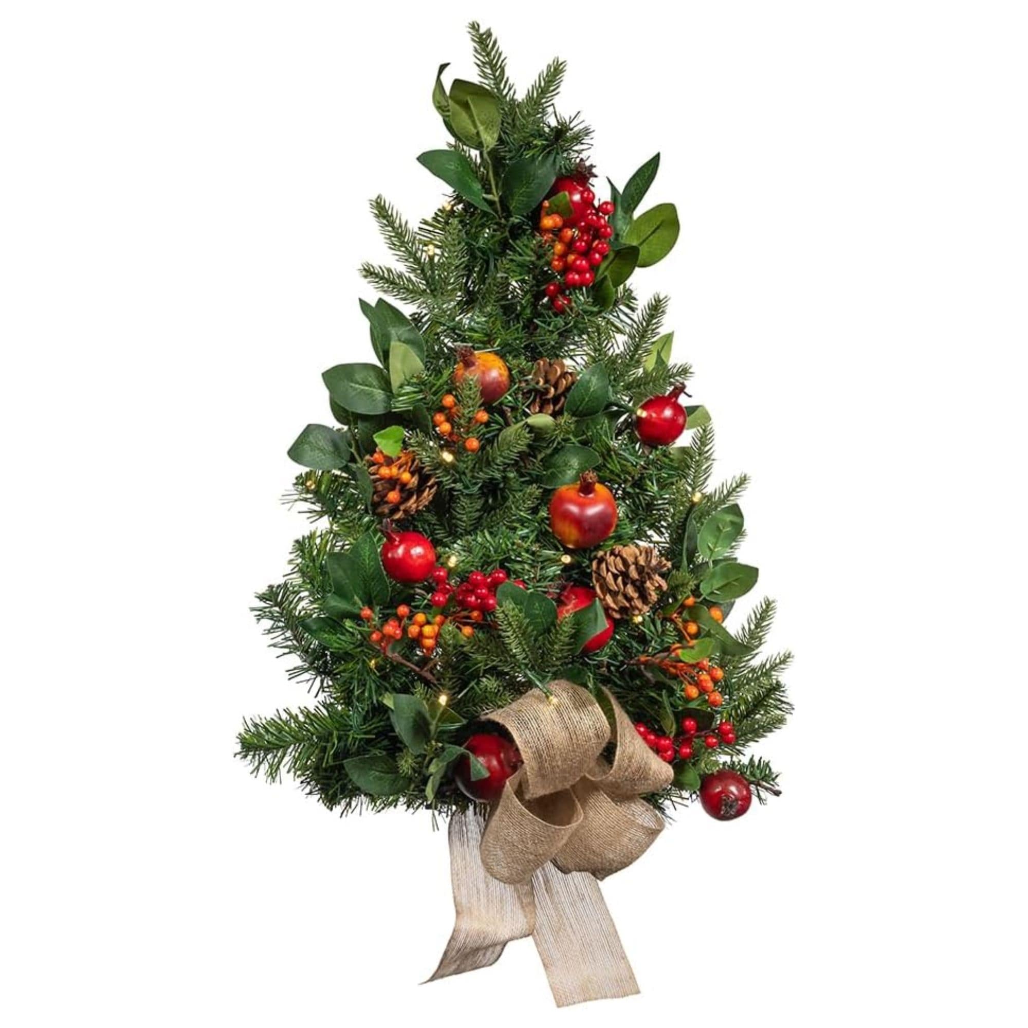 Kurt S. Adler Pre-Lit Battery Operated Berries and Pomegranate Wall Tree - 22in