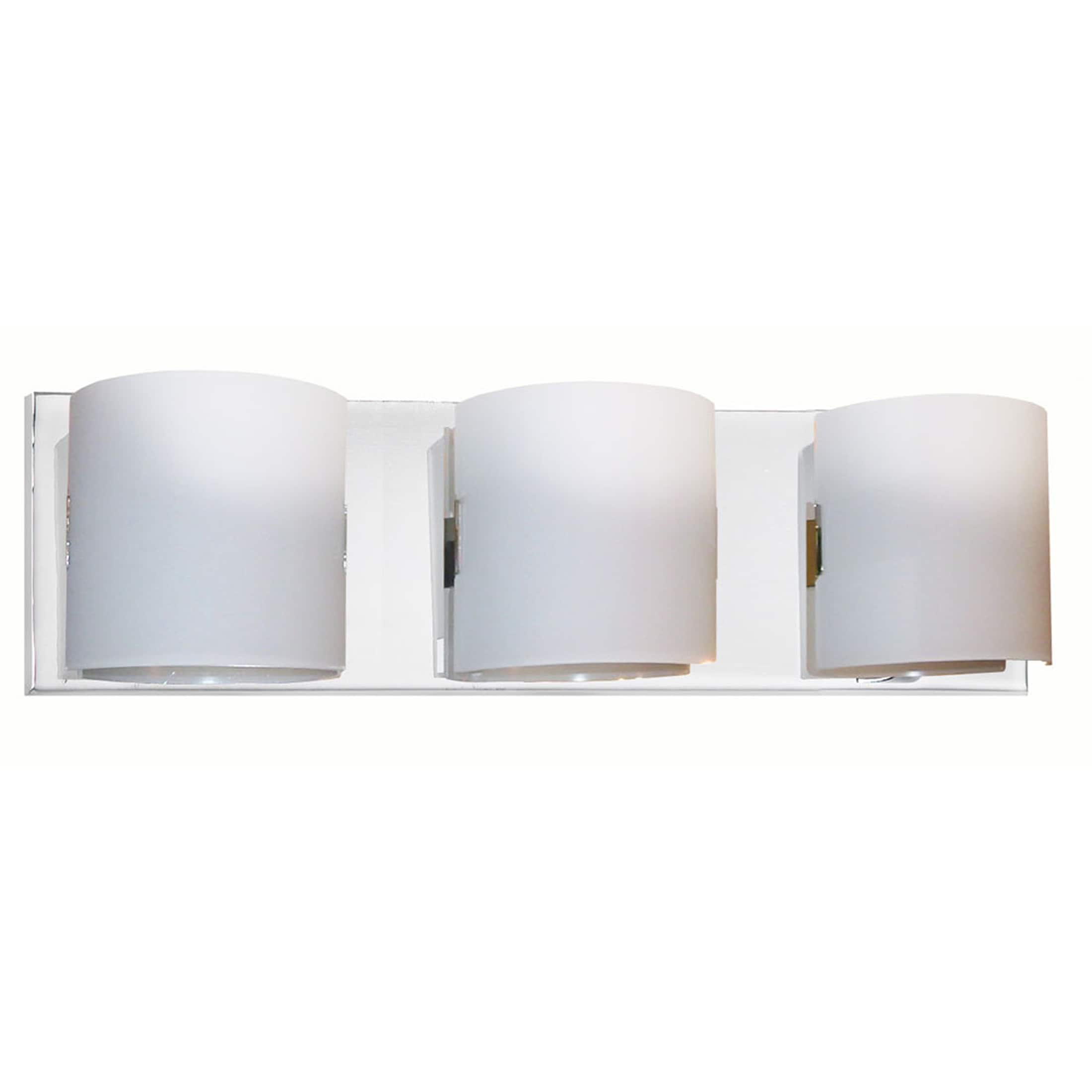 Dainolite V030-3W-PC Sanctuary 20-in 3 -Light Polished Chrome Modern/contemporary Vanity light
