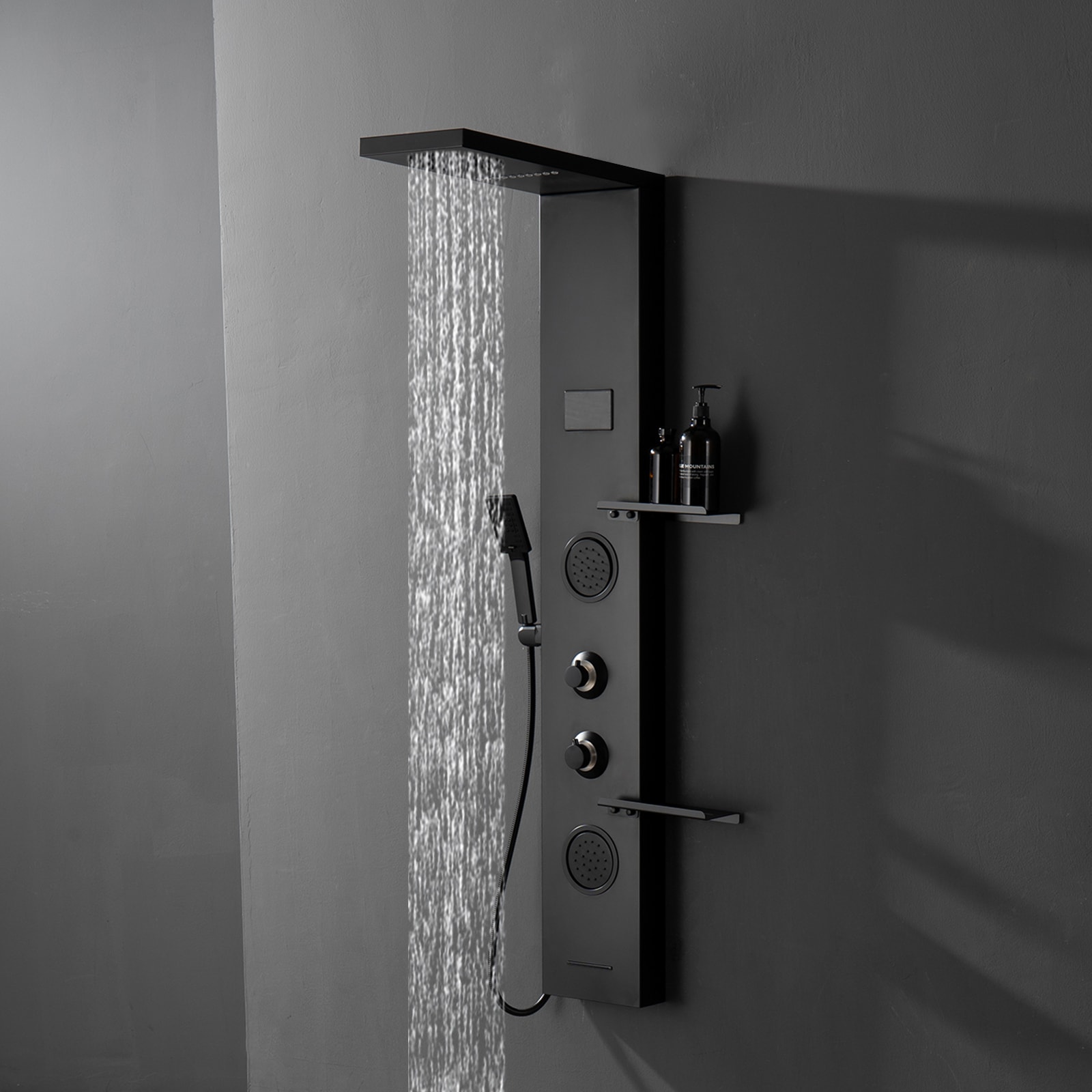 BWE YTP22-BLACK Showerhead-Bar-Panels - View #7