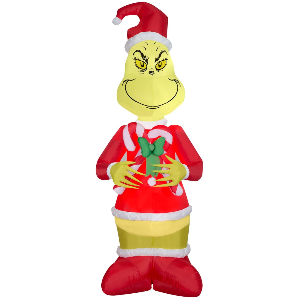 Grinch 9 ft. LED Grinch with Merry Christmas Letters Inflatable