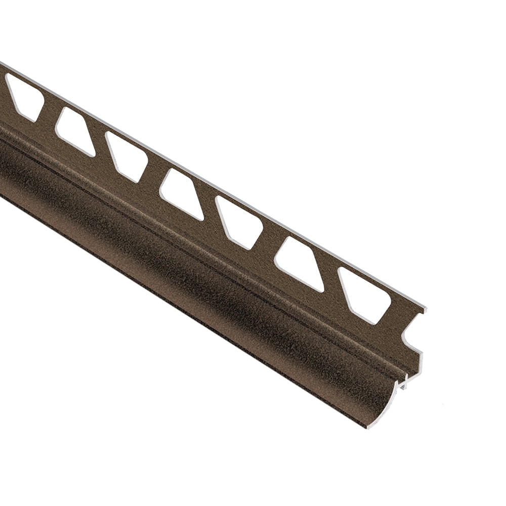 Schluter Systems AHKA100TSOB Dilex-AHKA 0.375-in W x 98.5-in L Bronze textured color-coated aluminum Aluminum Cove base Tile Edge Trim