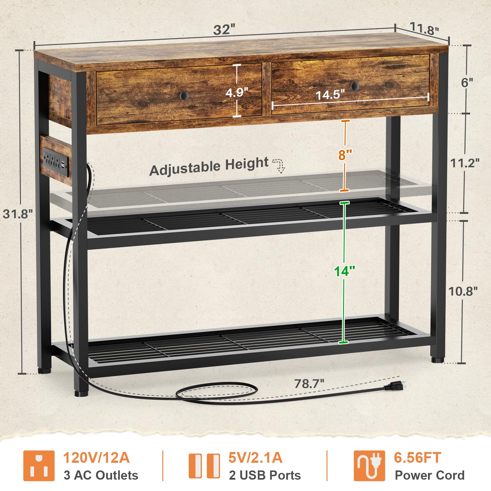 UUDULY LUU0819U137 Console-Sofa-Tables - View #3
