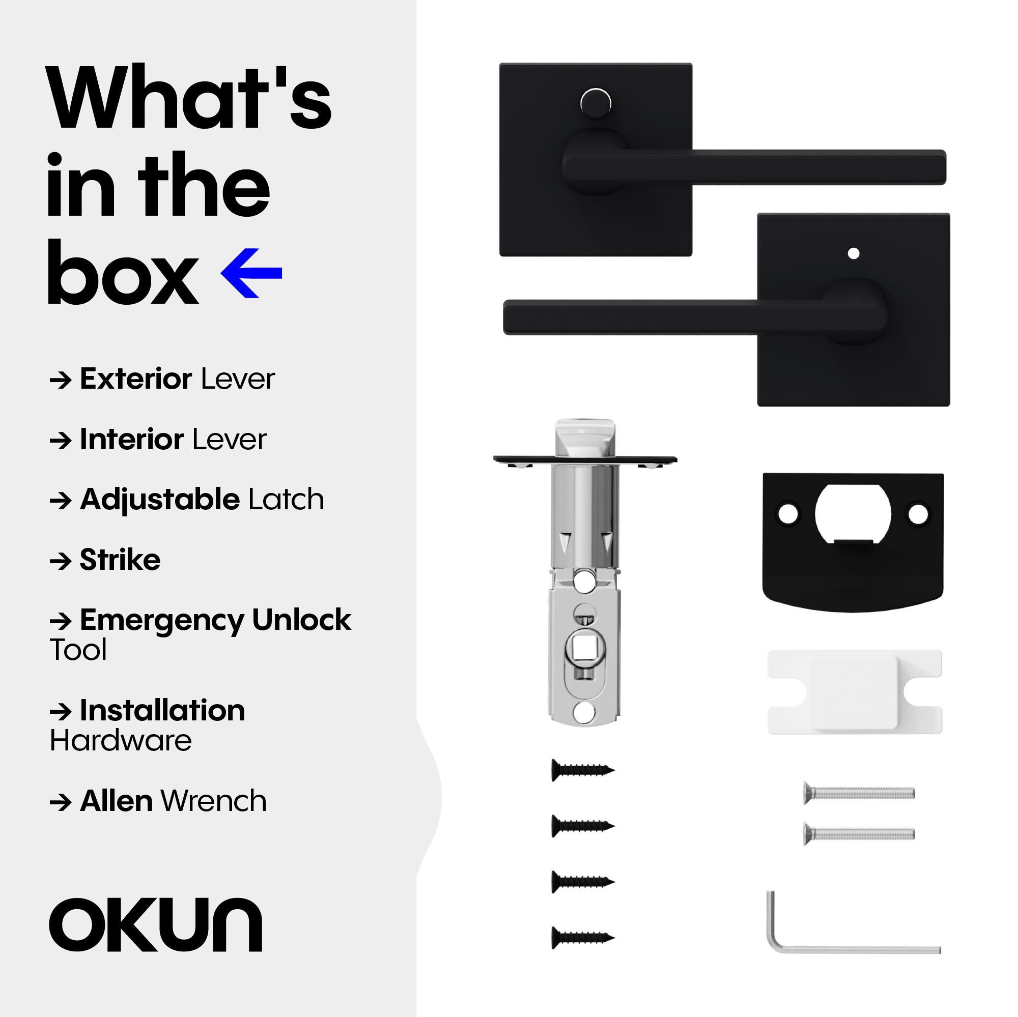 OKUN OK1013MBPRK2 Door-Handles - View #9