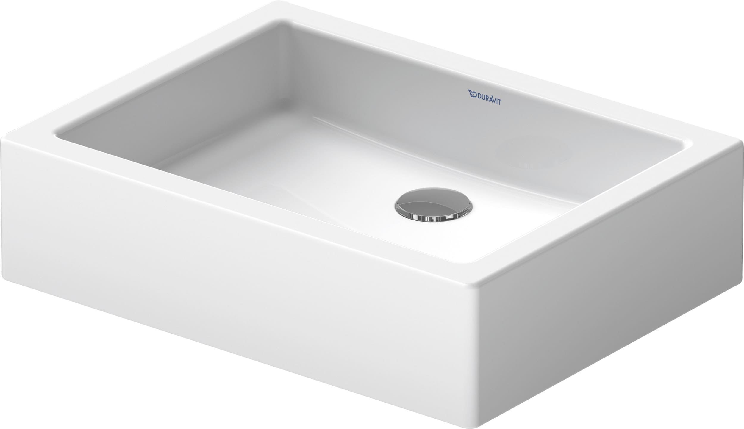 Duravit 0455500000 Vero 19 5/8 inch Rectangular Vessel Sink in White