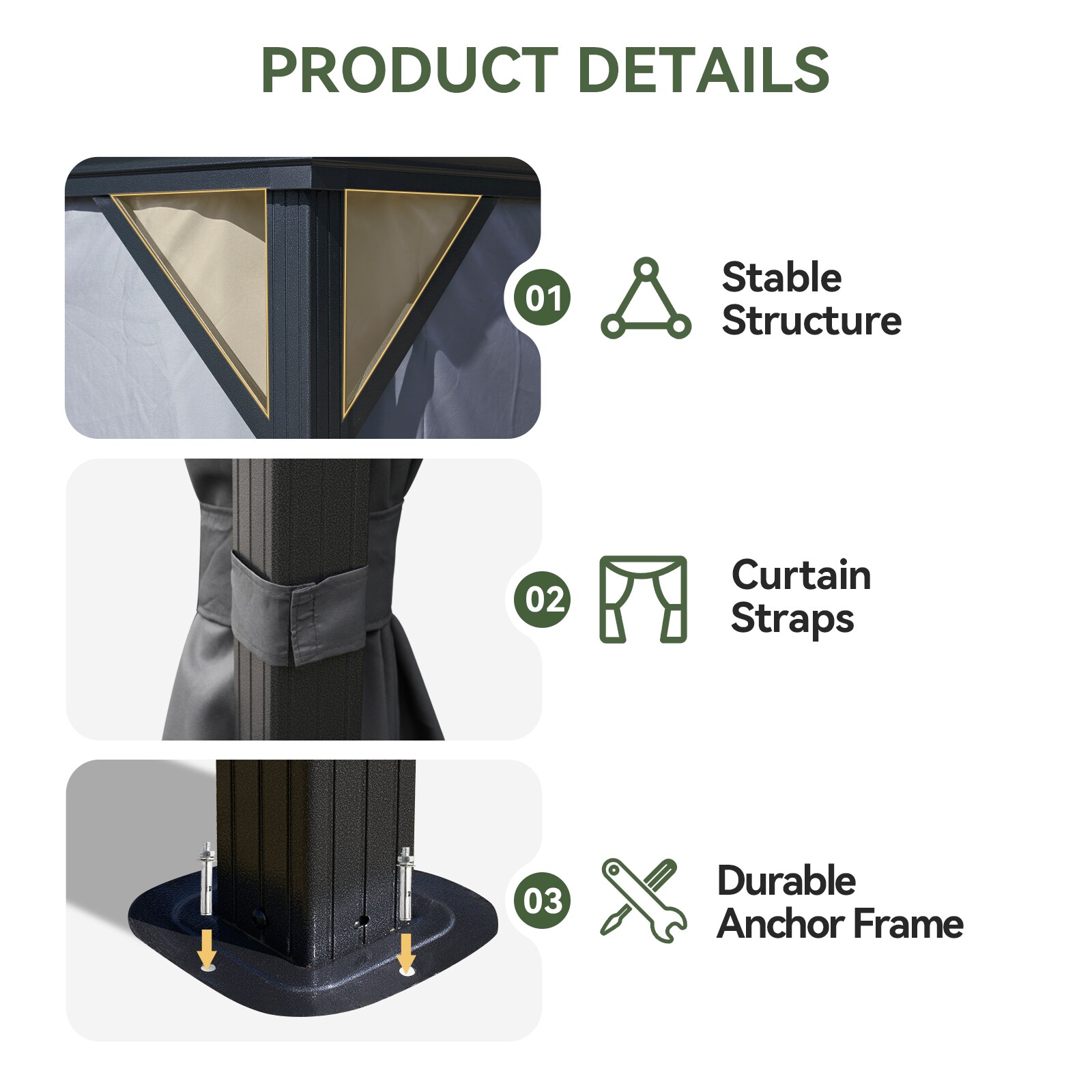 AOXUN G30014 Wood-Resin-Gazebos - View #4
