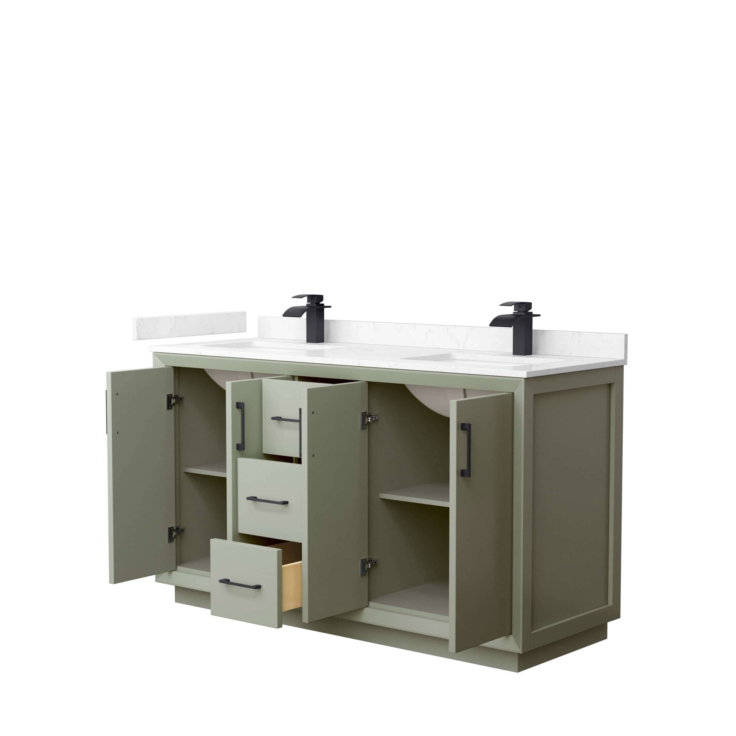 Wyndham Collection WCF414160DLBC2UNSMXX Bath-Vanity-Combo - View #2