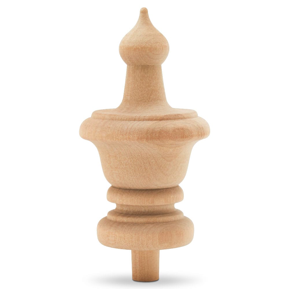 Woodpeckers Crafts MF-FIN-312-P12 1.625-Inches x 3.5-Inches Birch Unfinished Wood Finial