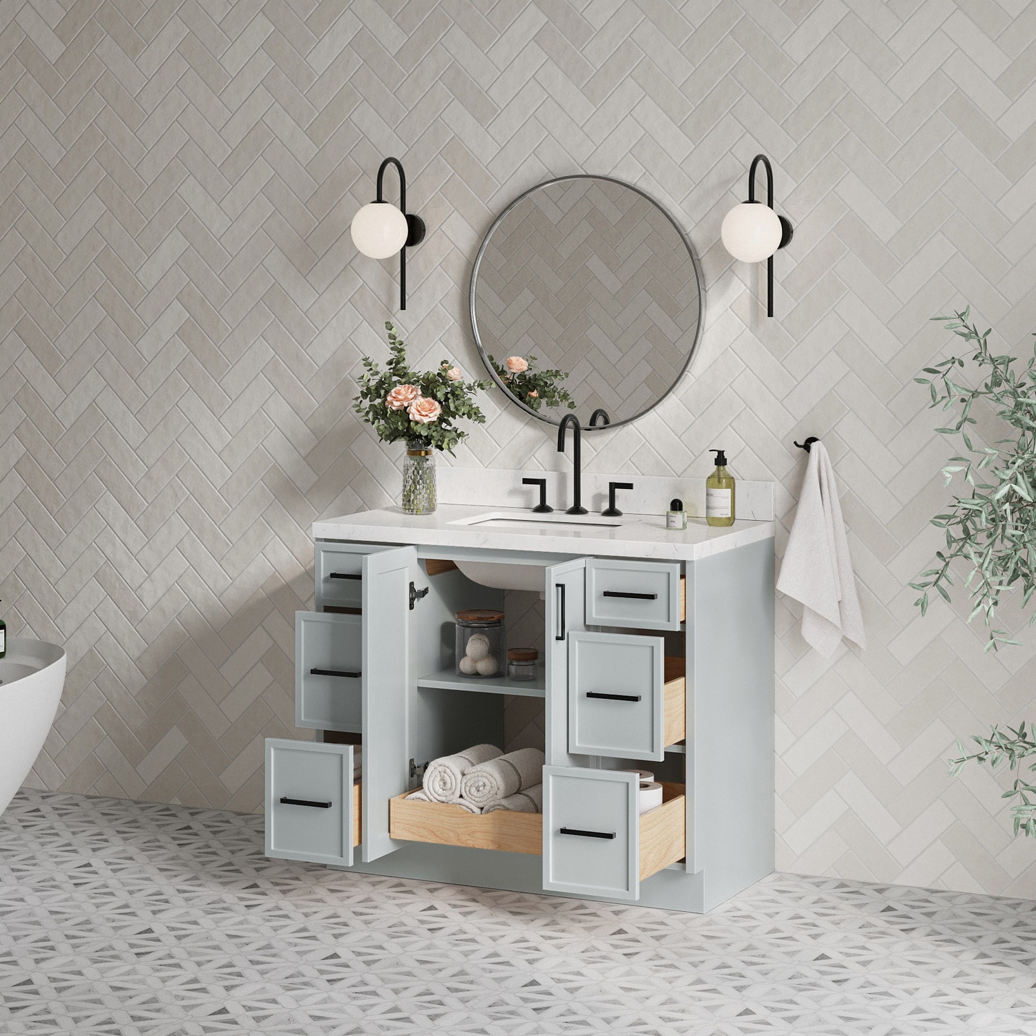 ARIEL K42CQRVOGRY Bath-Vanity-Combo - View #3