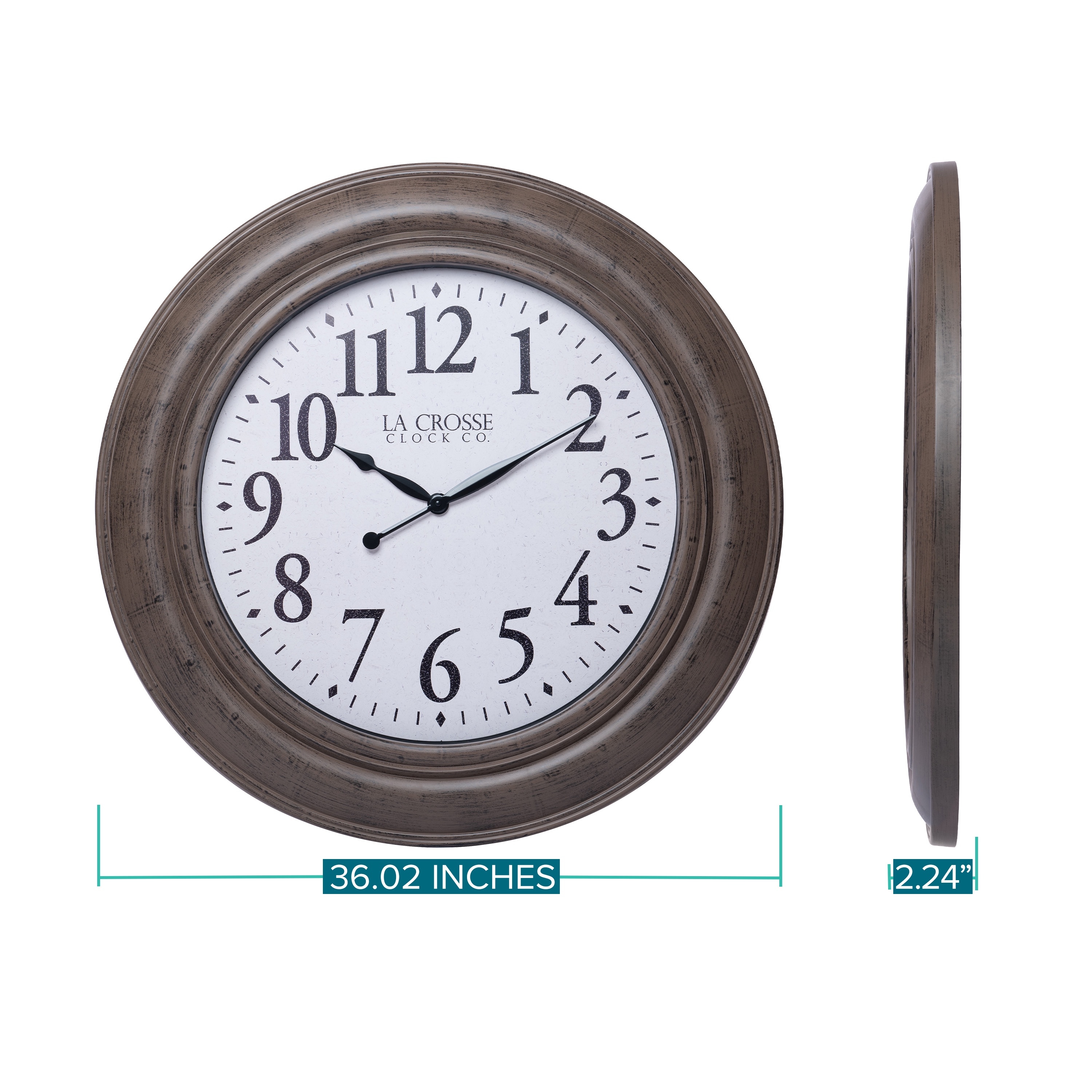 LA CROSSE CLOCK CO 404-4292-INT Indoor-Outdoor-Clocks - View #3