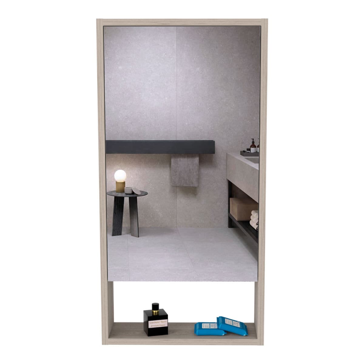 Wooakway 35.4x17.9 Inch Wall Mounted Bathroom Medicine Cabinet with ...