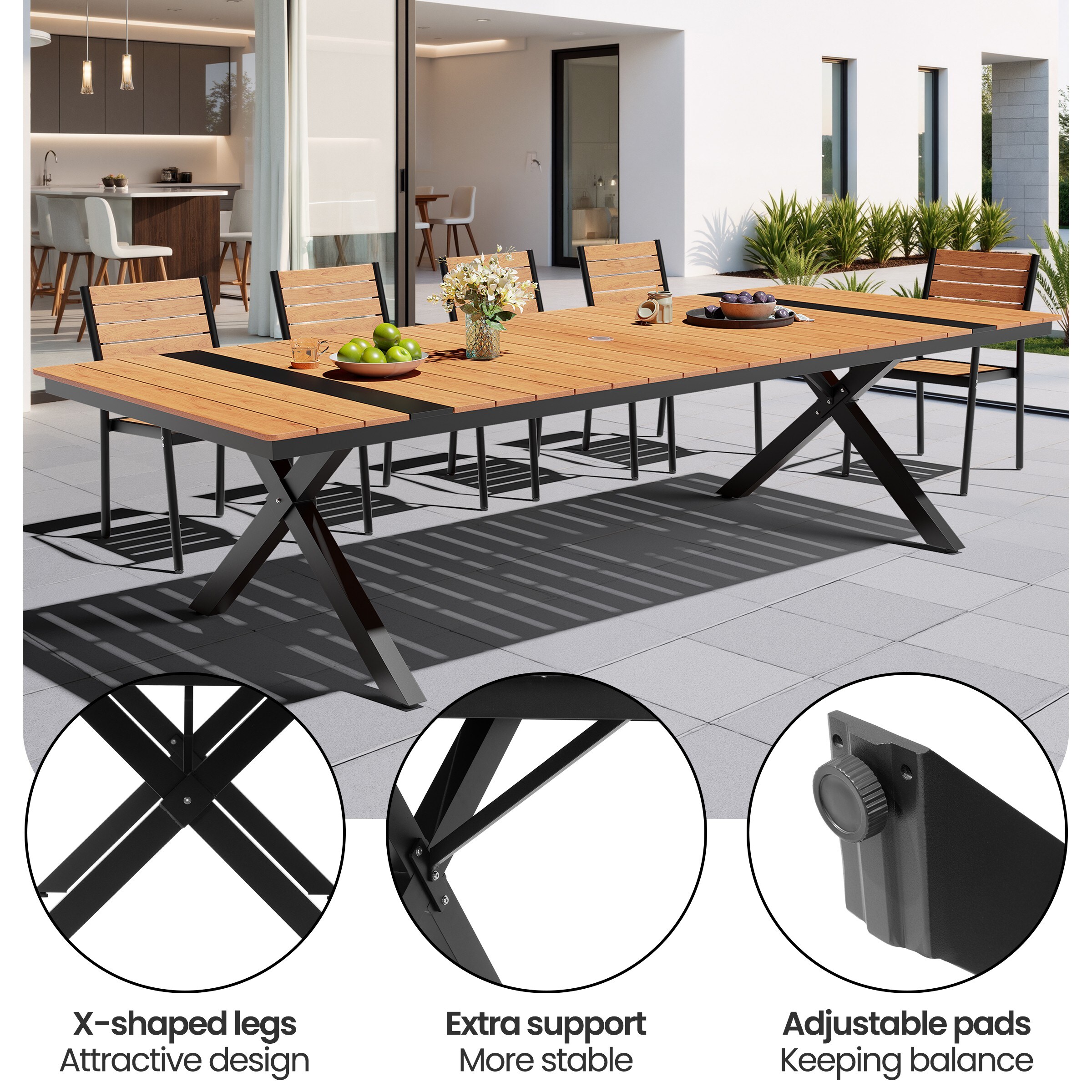 Crestlive Products CL-TD6338BRN300-13 Patio-Dining-Sets - View #2