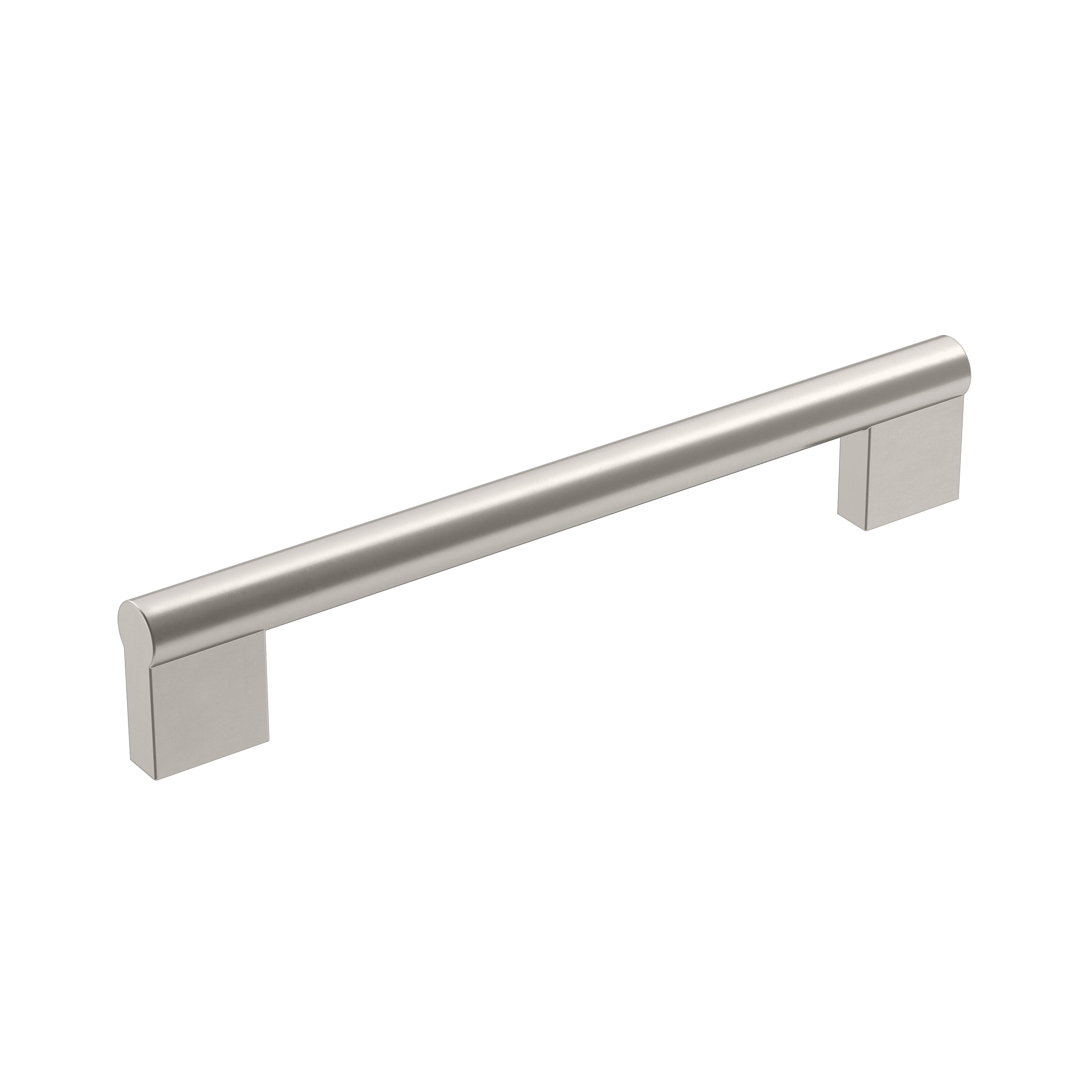 Amerock BP36914G10 Versa 6-5/16-in , 160mm Center to Center Satin Nickel Cylindrical Bar