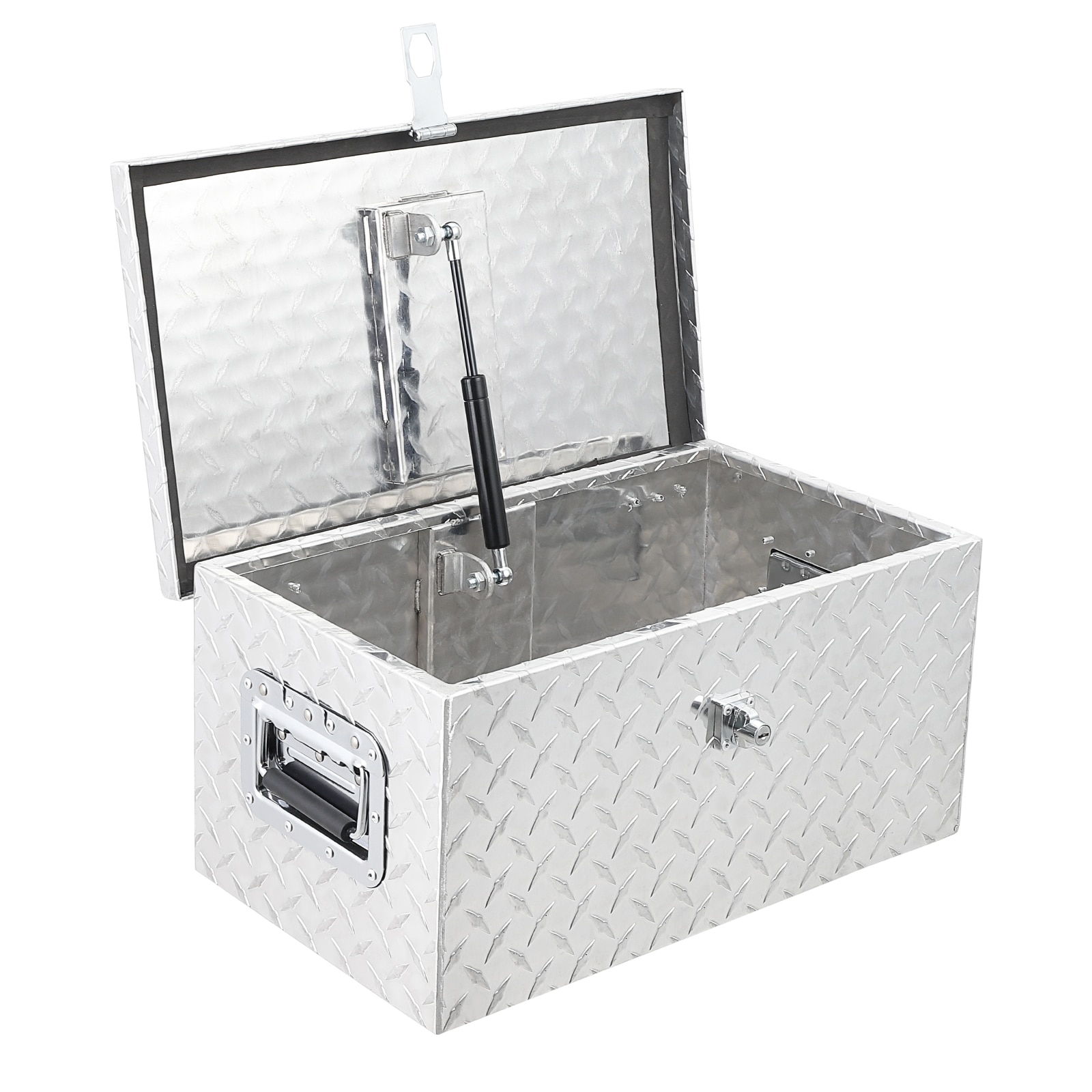 Garvee - 20 Inch Truck Bed Tool Box Heavy Duty Aluminum Diamond Plate Tool Box Chest Waterproof C...