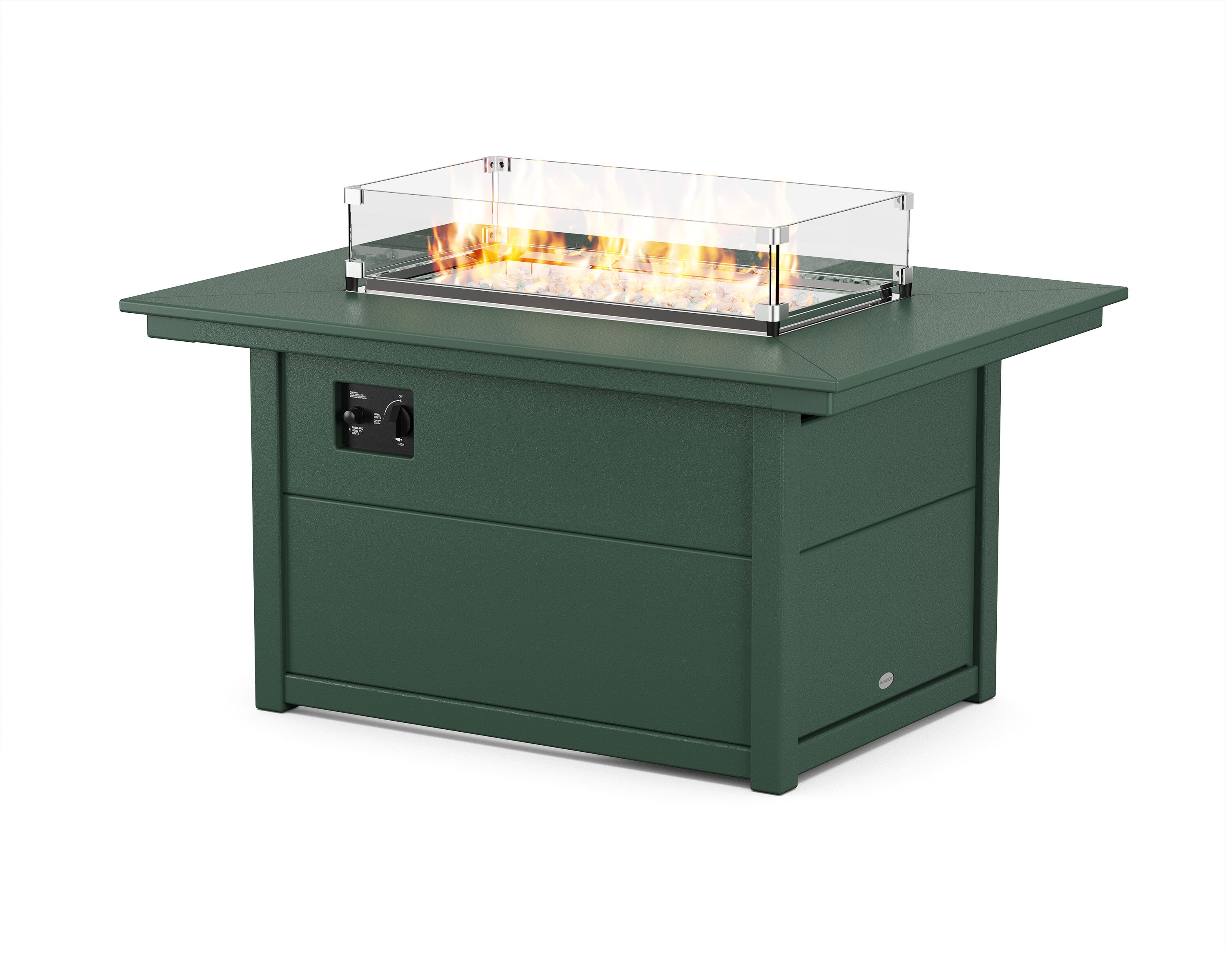 POLYWOOD CTF3446RECTGR Fire Tables Rectangle Coffee Table 33.63-in W x 46-in L