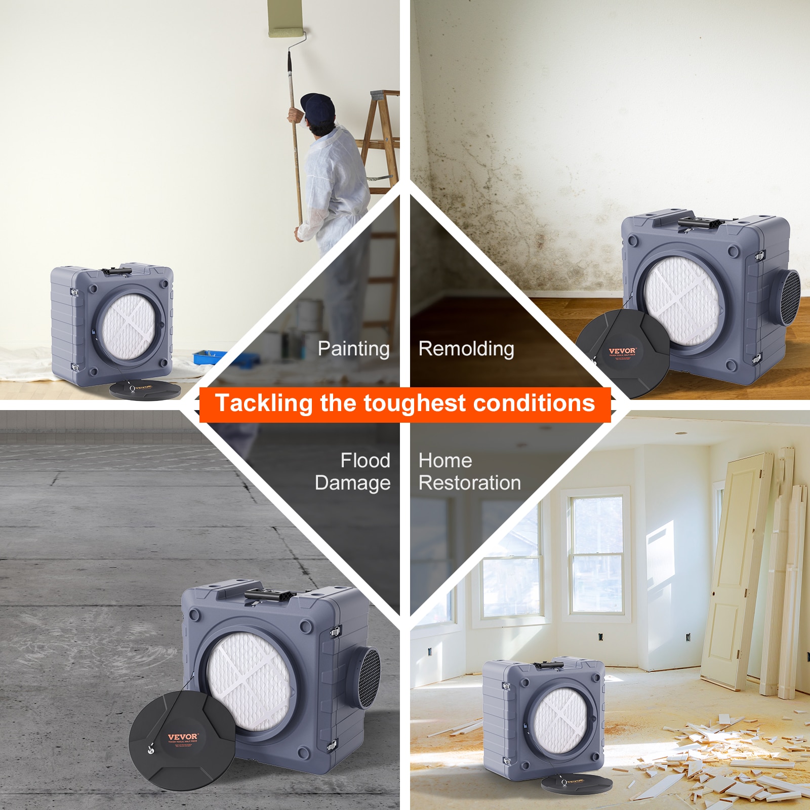 Copper Motor HEPA Air Purifier with Odor Absorbing Filter