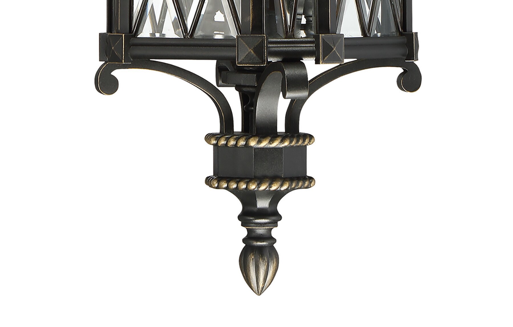 Minka Lavery Bexley Manor 4-light 31.75-in H Black With Gold Highlights 