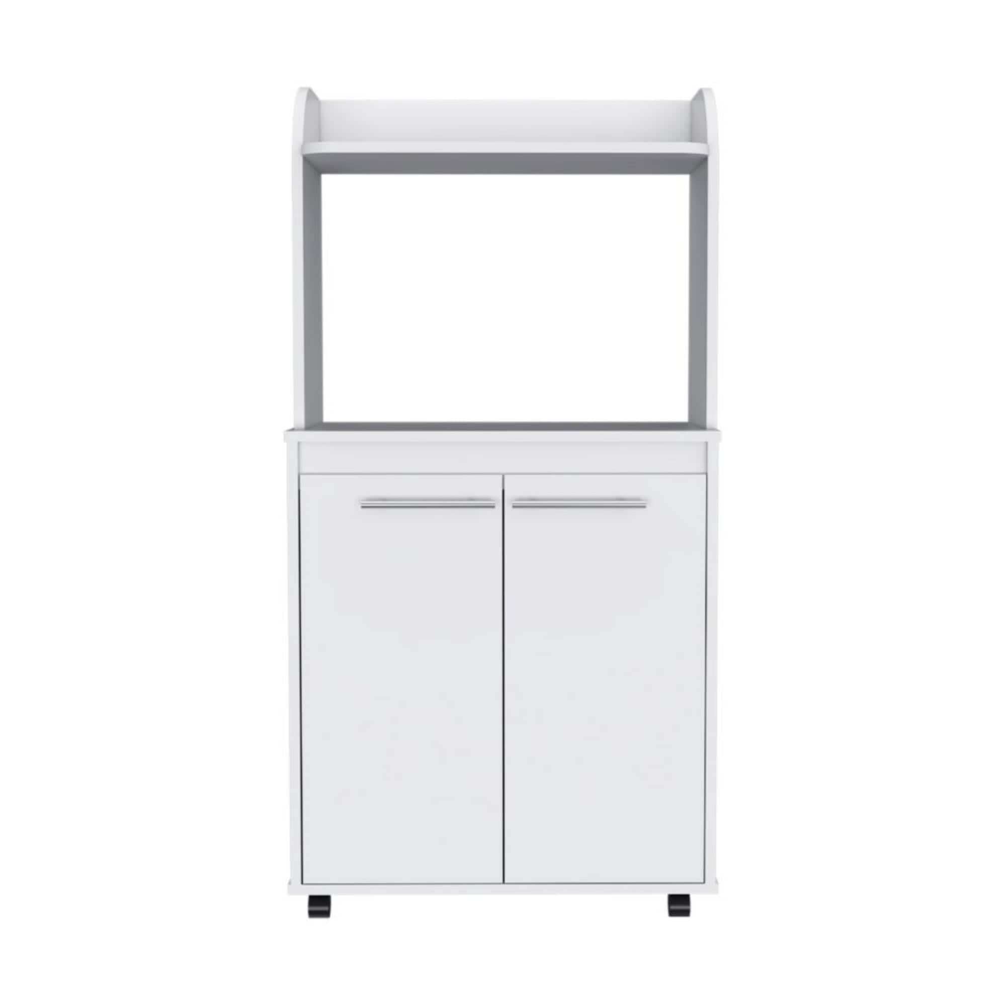 Miki Shinly Stainless steel Laminate Base with Laminate Laminate Top Rolling Kitchen Cart ( 24.84-in x 14.19-in x 49.23-in )