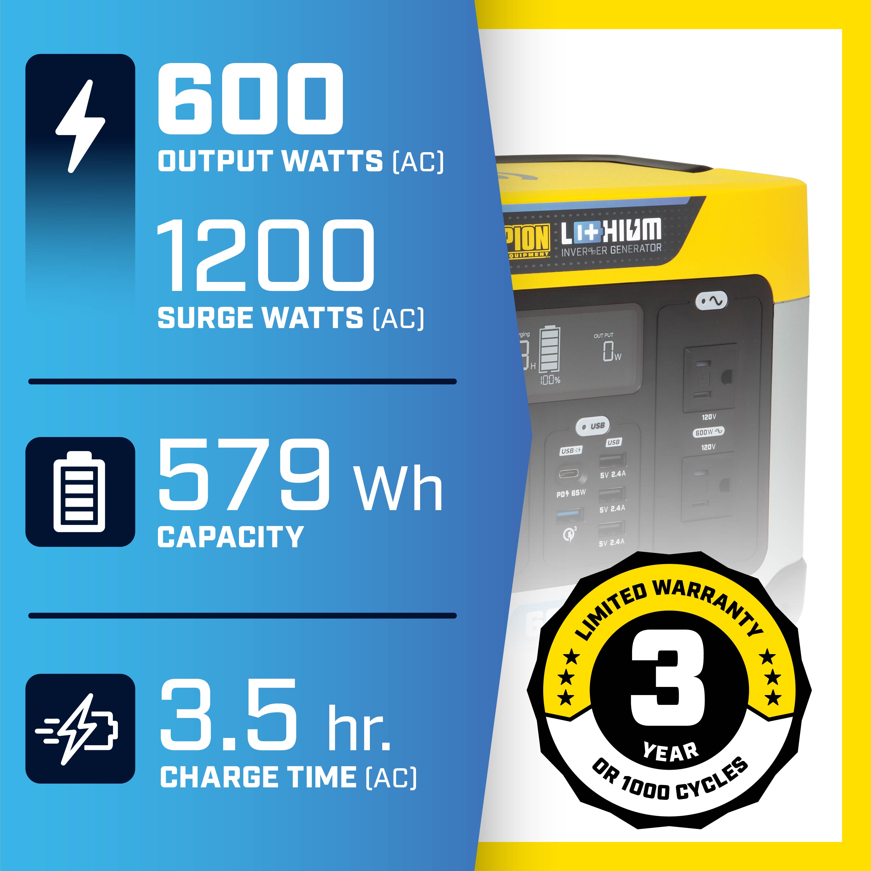 Champion Power Equipment 201189 Solar-Generators - View #2