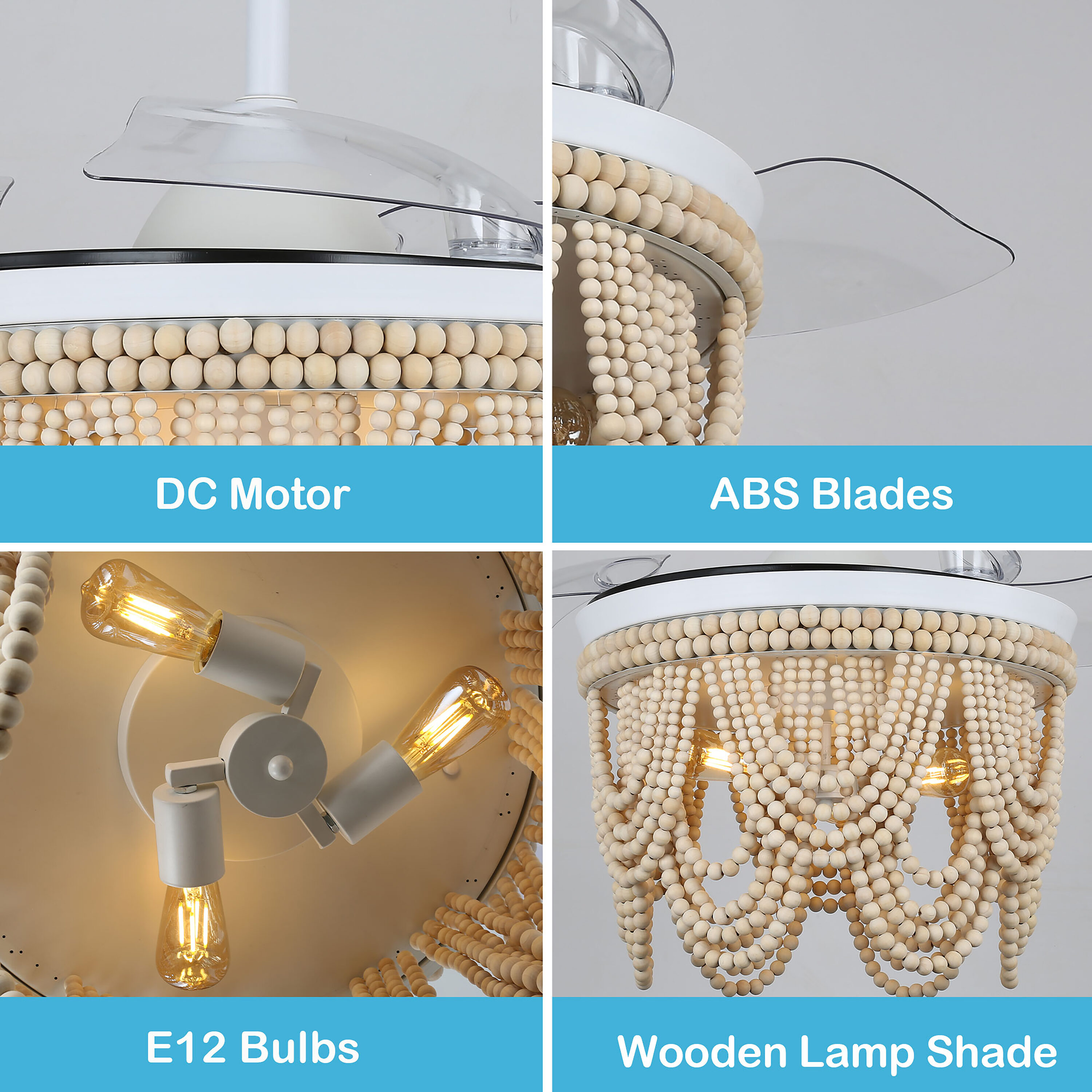 Oaks Decor DC4265-W Ceiling-Fans - View #6