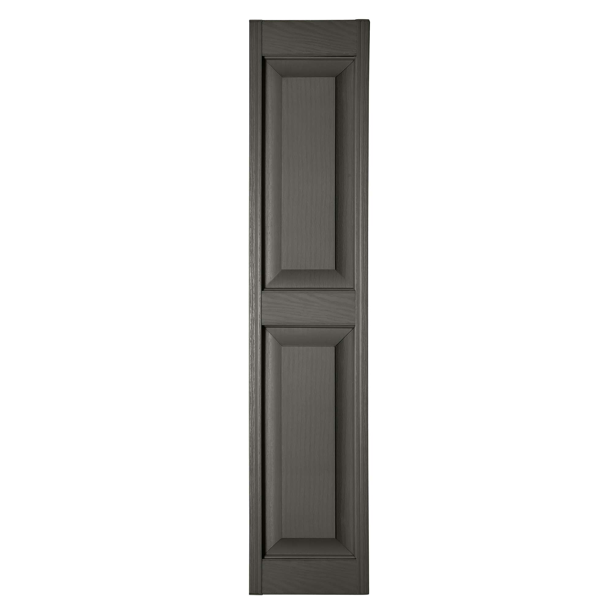 RELIABILT RP1071352 10-in W x 71-in H Dove Gray Raised panel Polypropylene Exterior Shutters ( 2 -Pack )