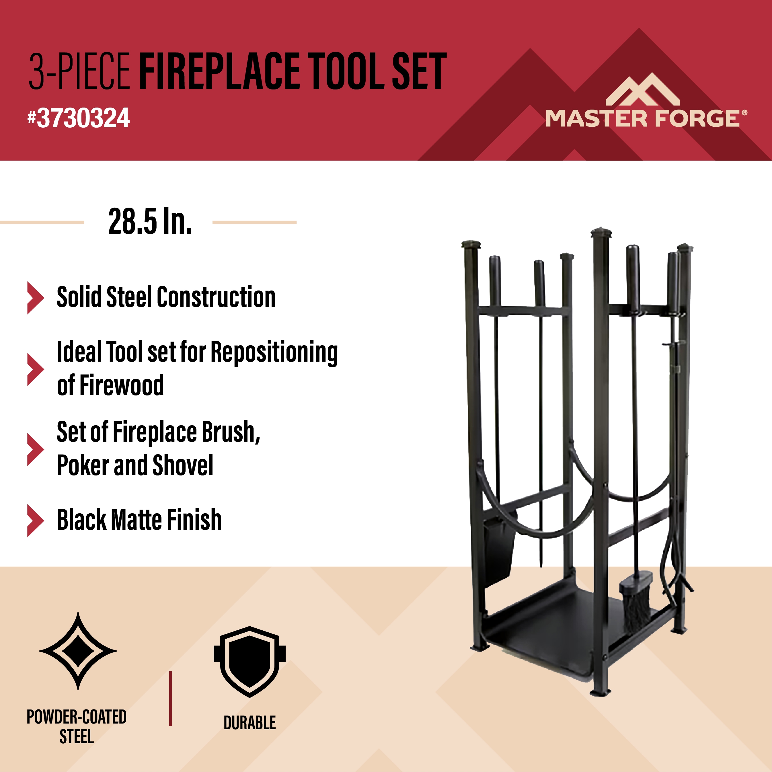 Master Forge 53195 Fireplace-Tools - View #3