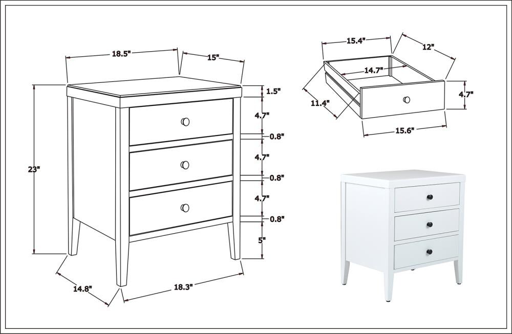 East at Main TT-VC-YK339-WH End-Tables - View #10