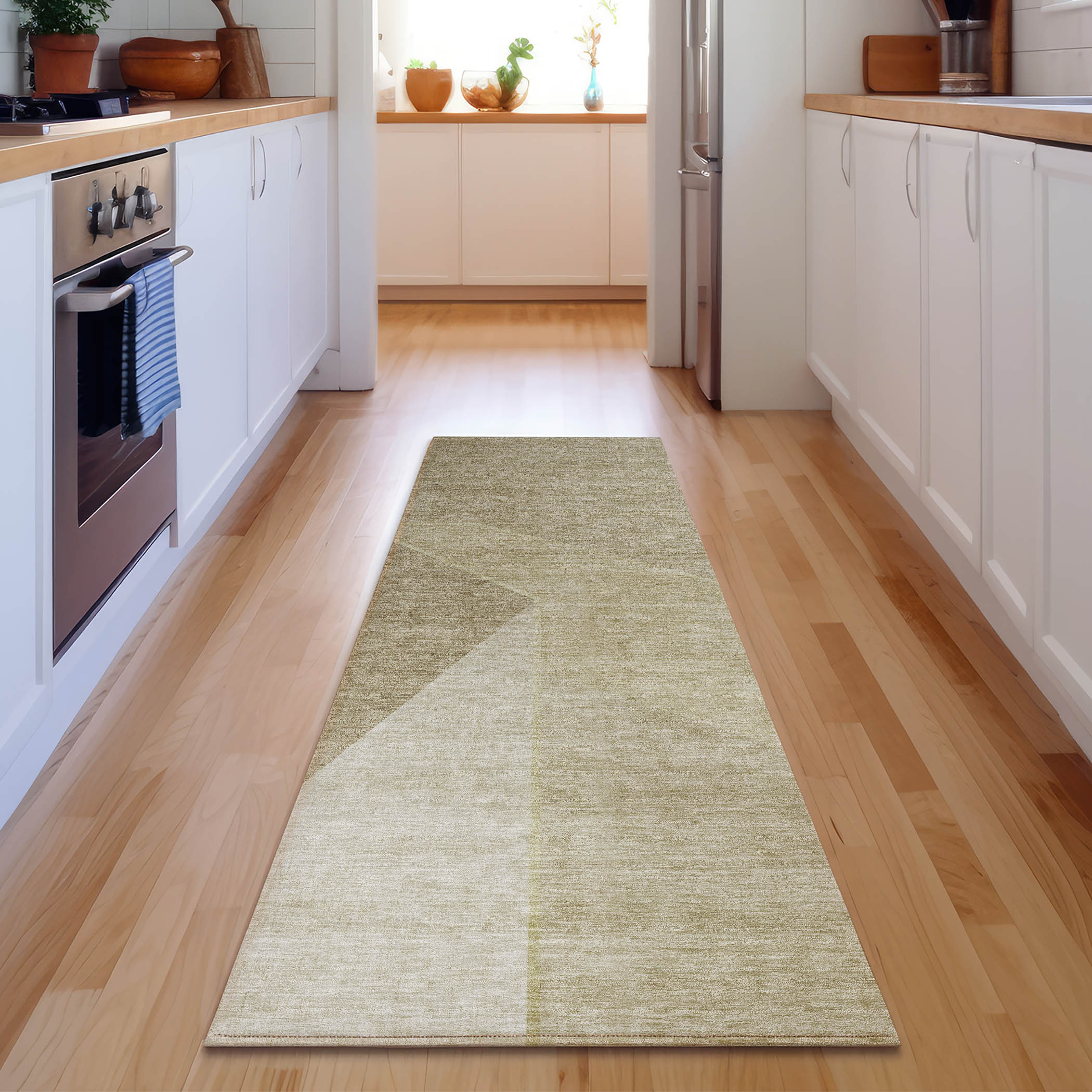 Addison Rugs AMF648BG2X8 Mayfield AMF648BG 2 x 7 (ft) Polyester Brown Rectangular Indoor Geometric Machine washable Runner rug