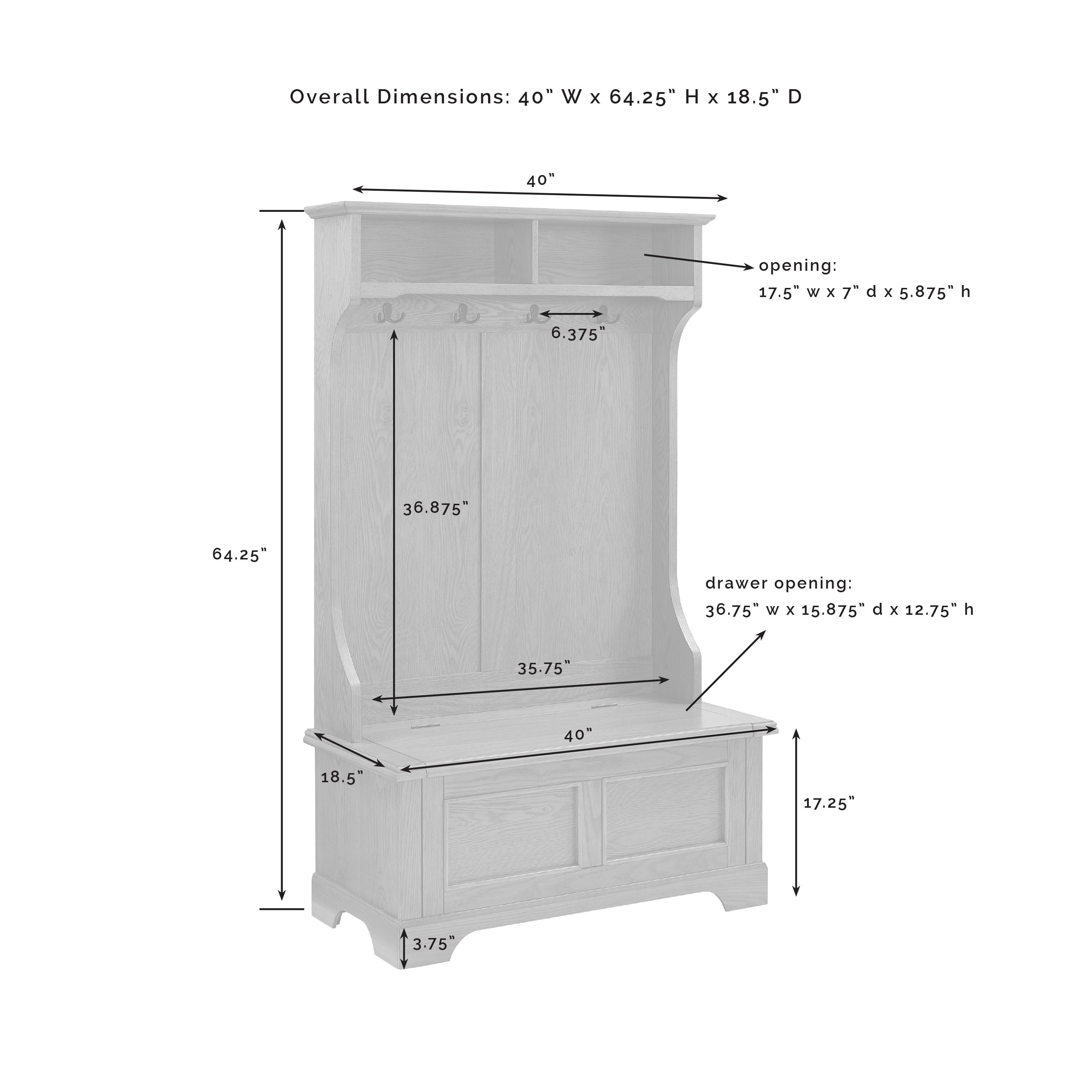 Crosley Furniture CF6005-OA Hall-Trees - View #10