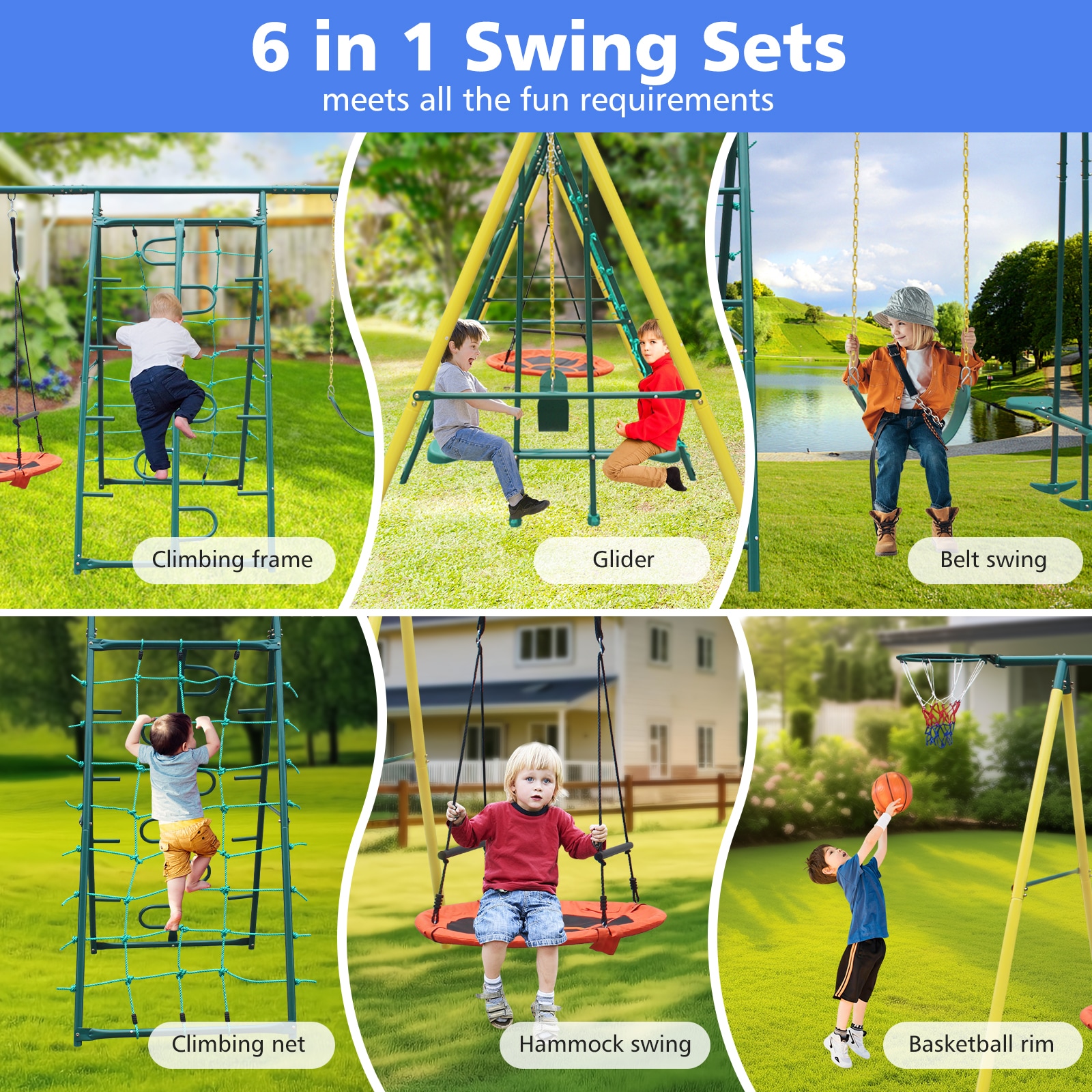 Siavonce XH63259 Playset-Swings - View #4