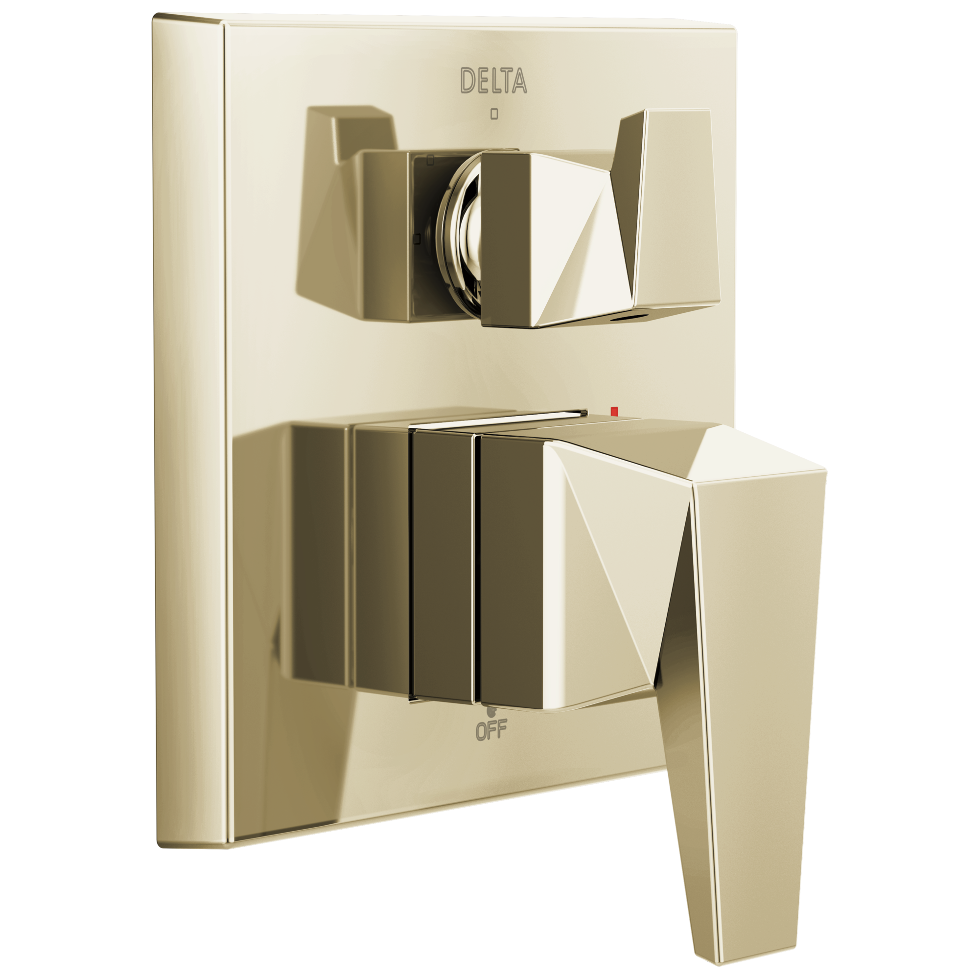 Delta T24843-PN-PR Trillian Lumicoat Polished Nickel 3.75-Inches Universal Bathtub/Shower Diverter 0.5-Inches -ID