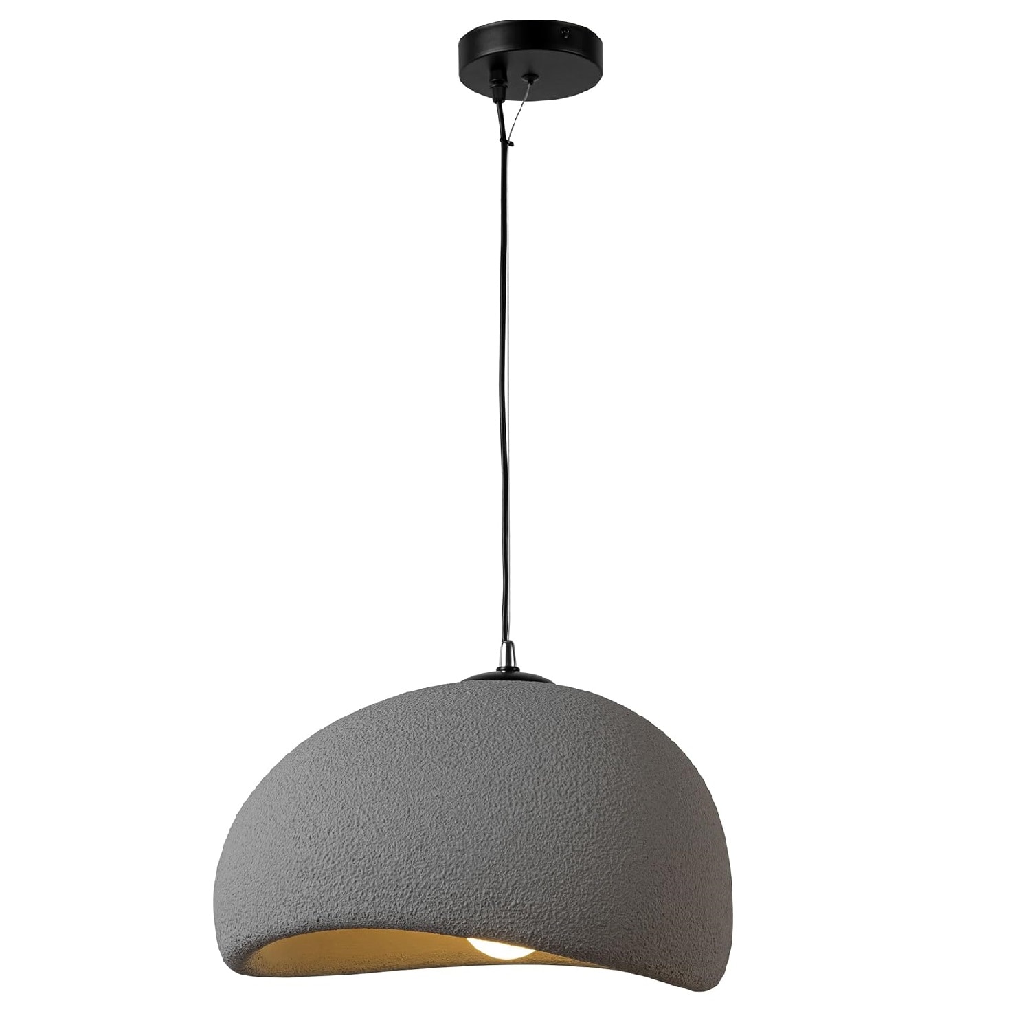 Zompoo 1 -Light Gray Plug-in Resin Chandelier