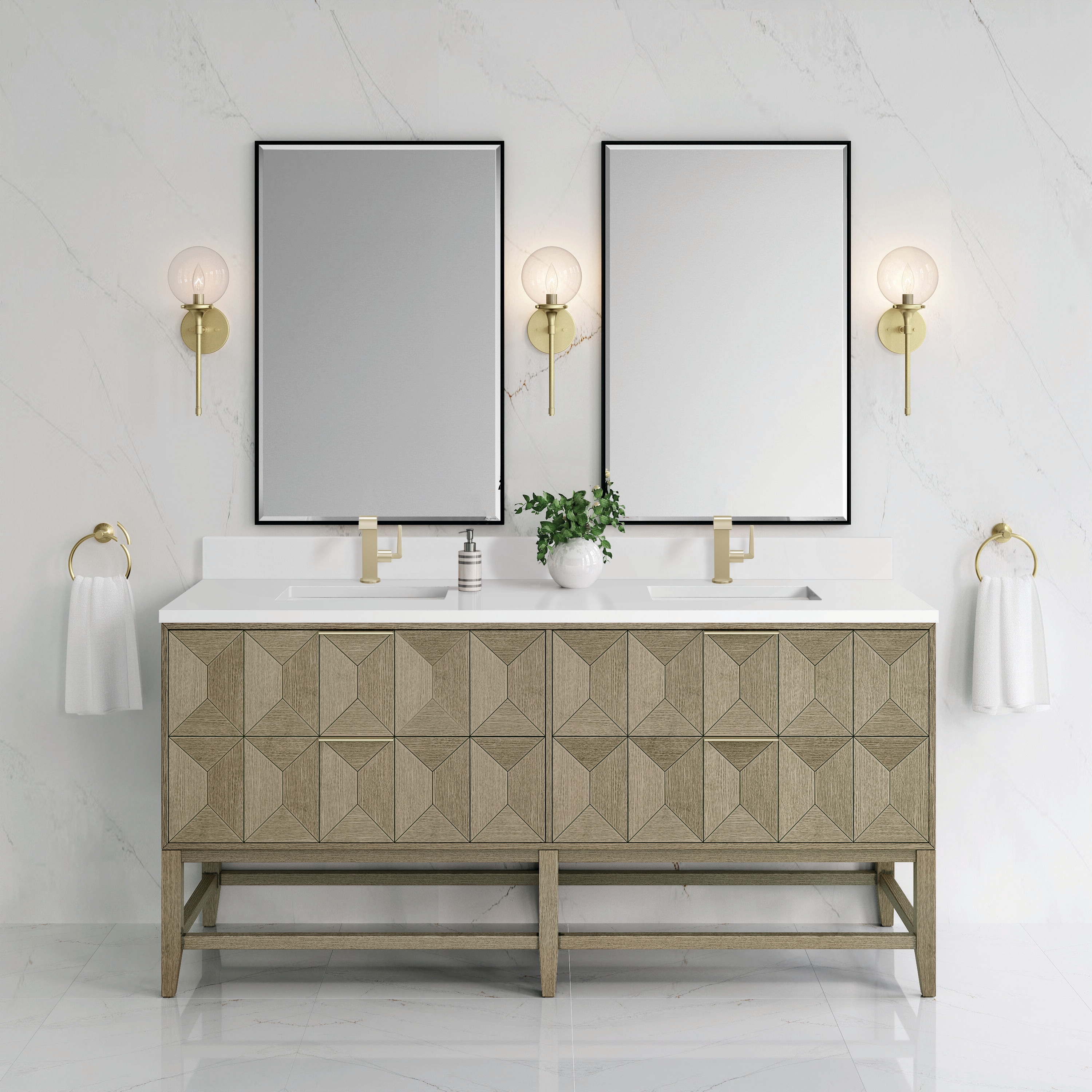 James Martin Vanities D100-V72-PBO-1WZ Bath-Vanity-Combo - View #2