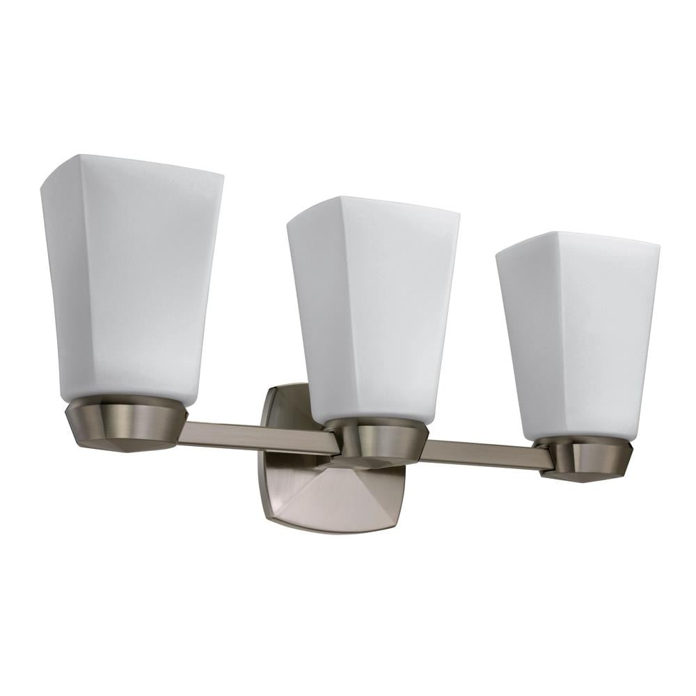 Gatco 1697 Jewel 18.5-in 3-Light Satin Nickel Transitional Vanity Light