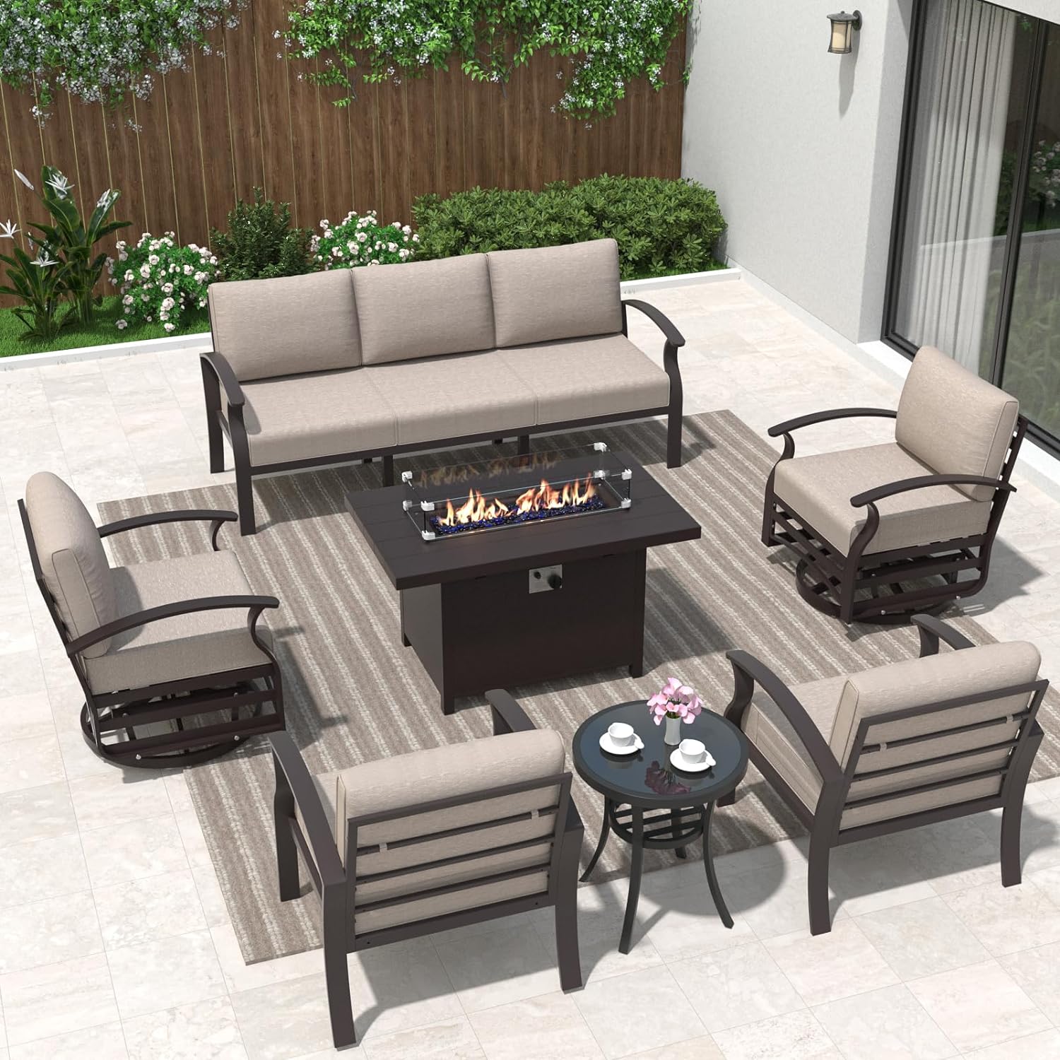 ALAULM LS-A-5S+3SRC-KHAKI Patio-Conversation-Sets - View #7