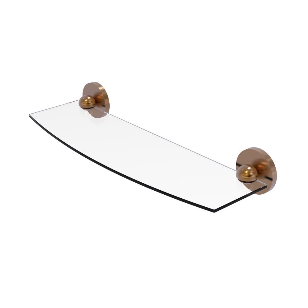 Allied Brass 1033/18-BBR Skyline Brushed Bronze 1-Tier Wall Mount Bathroom Shelf (18-in X 2.8-in X 5-in)
