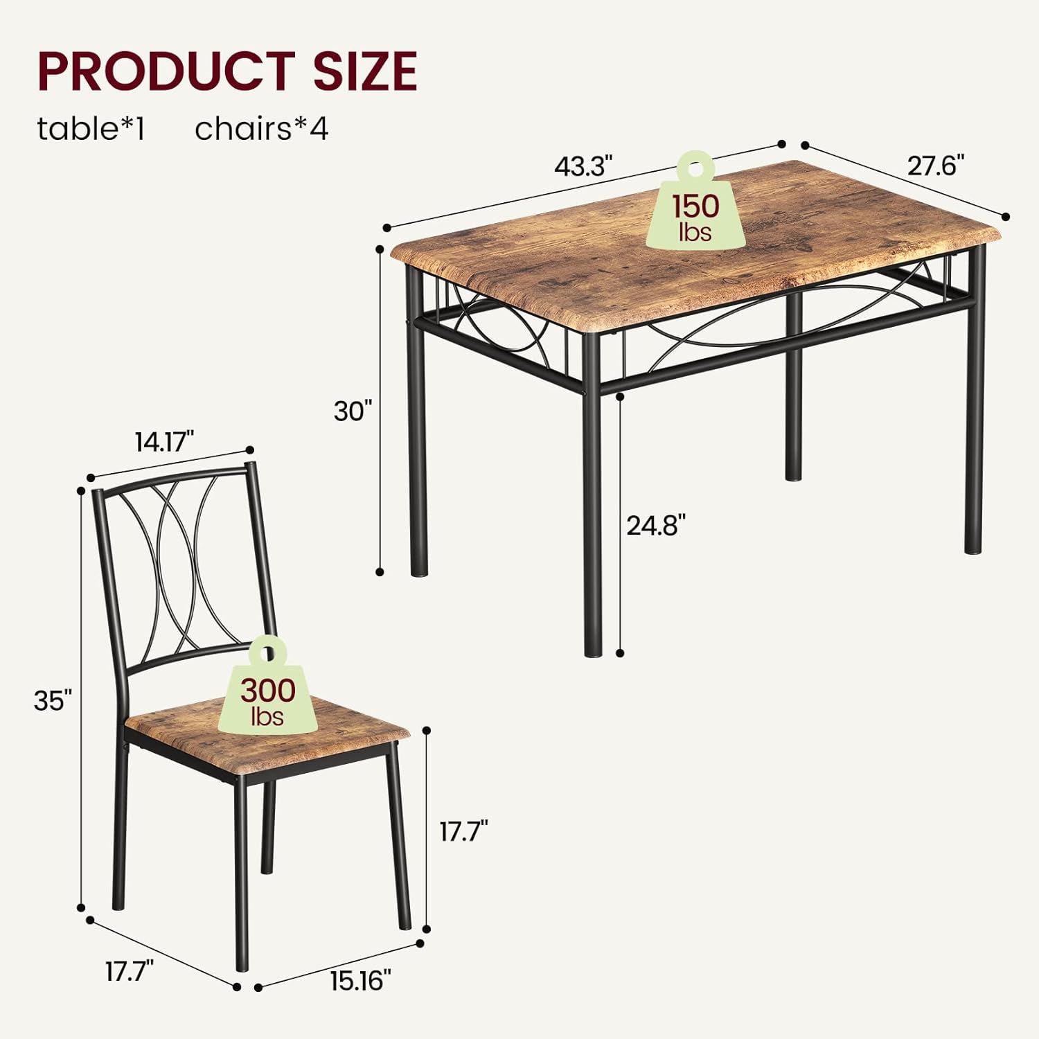 GAOMON CQC-UONXGO-UK2I Dining-Sets - View #5