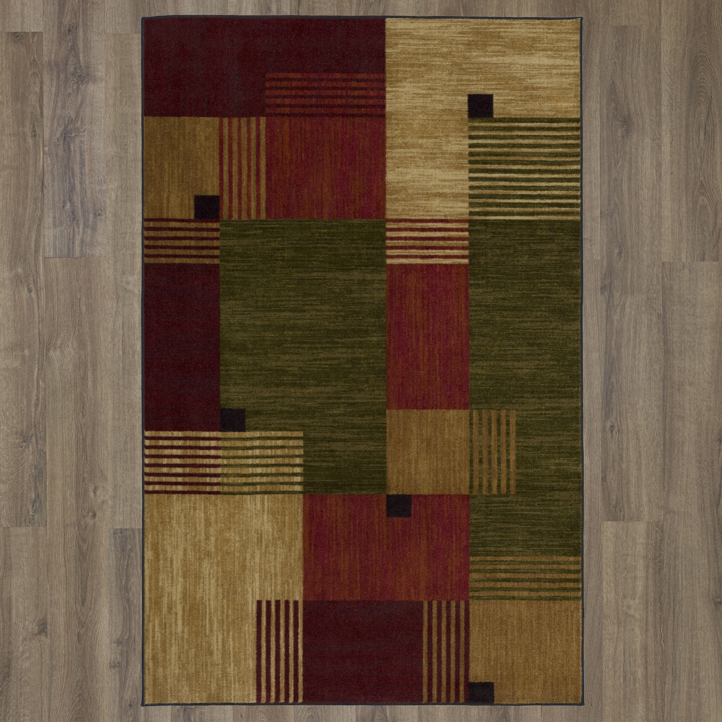 Alliance Geometric Easy-Care Rectangular Synthetic Rug