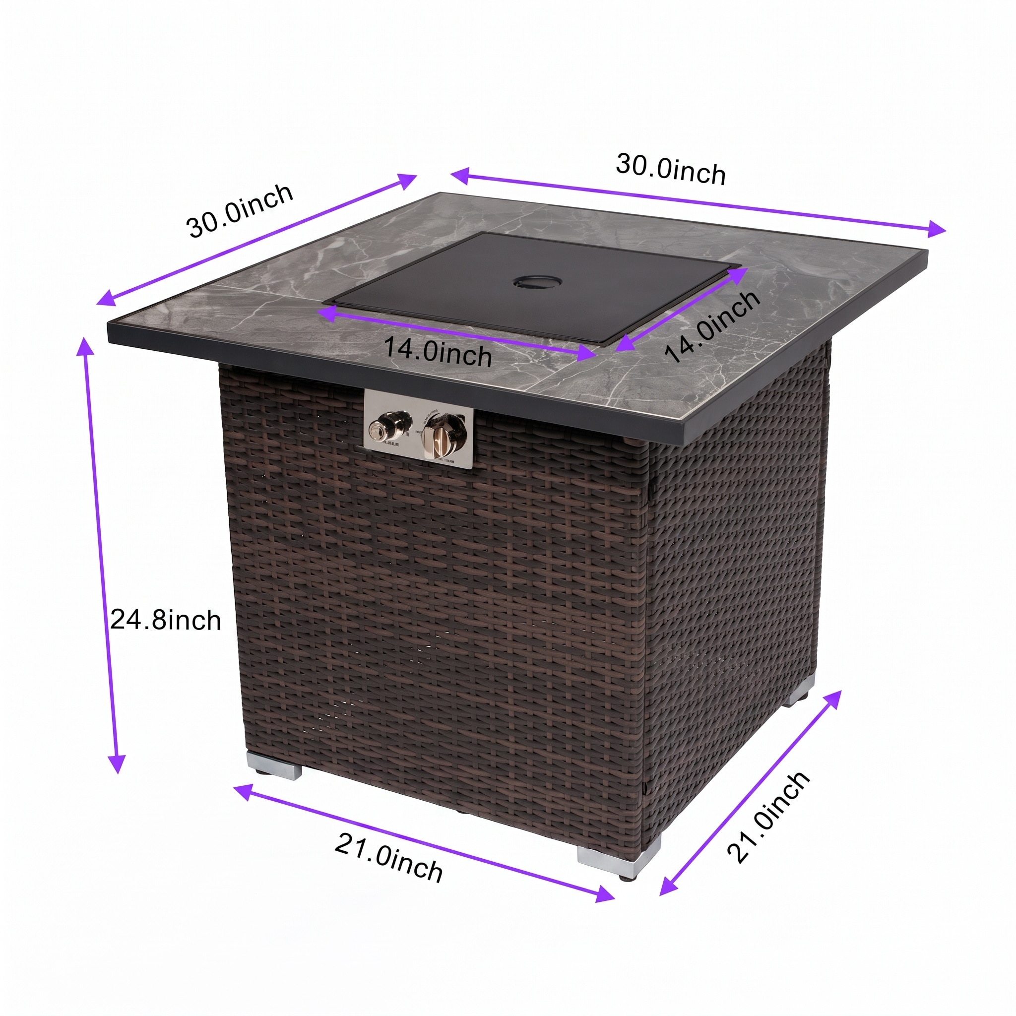 CESICIA W225-OPS-237 Outdoor-Gas-Fireplaces - View #3
