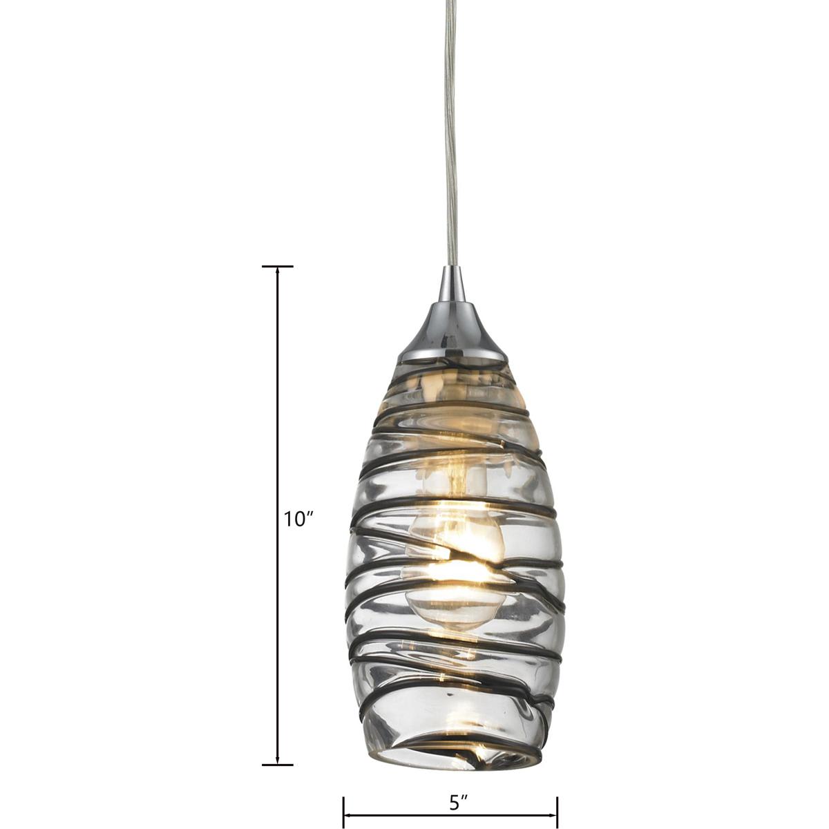 Atlas Lighting and Home CL11700-CL Pendant-Lights - View #2