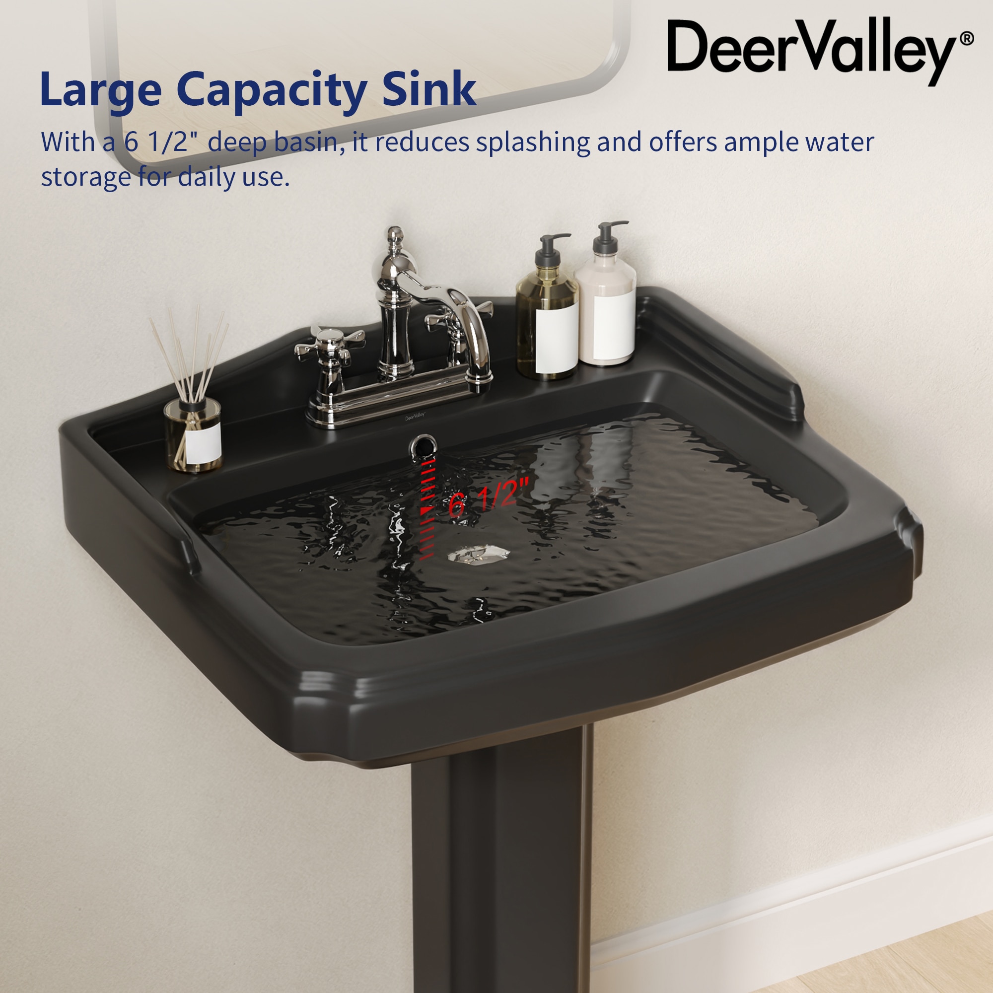 DeerValley DV-1P522B Complete-Pedestal-Lavatories - Thumbnail View #5