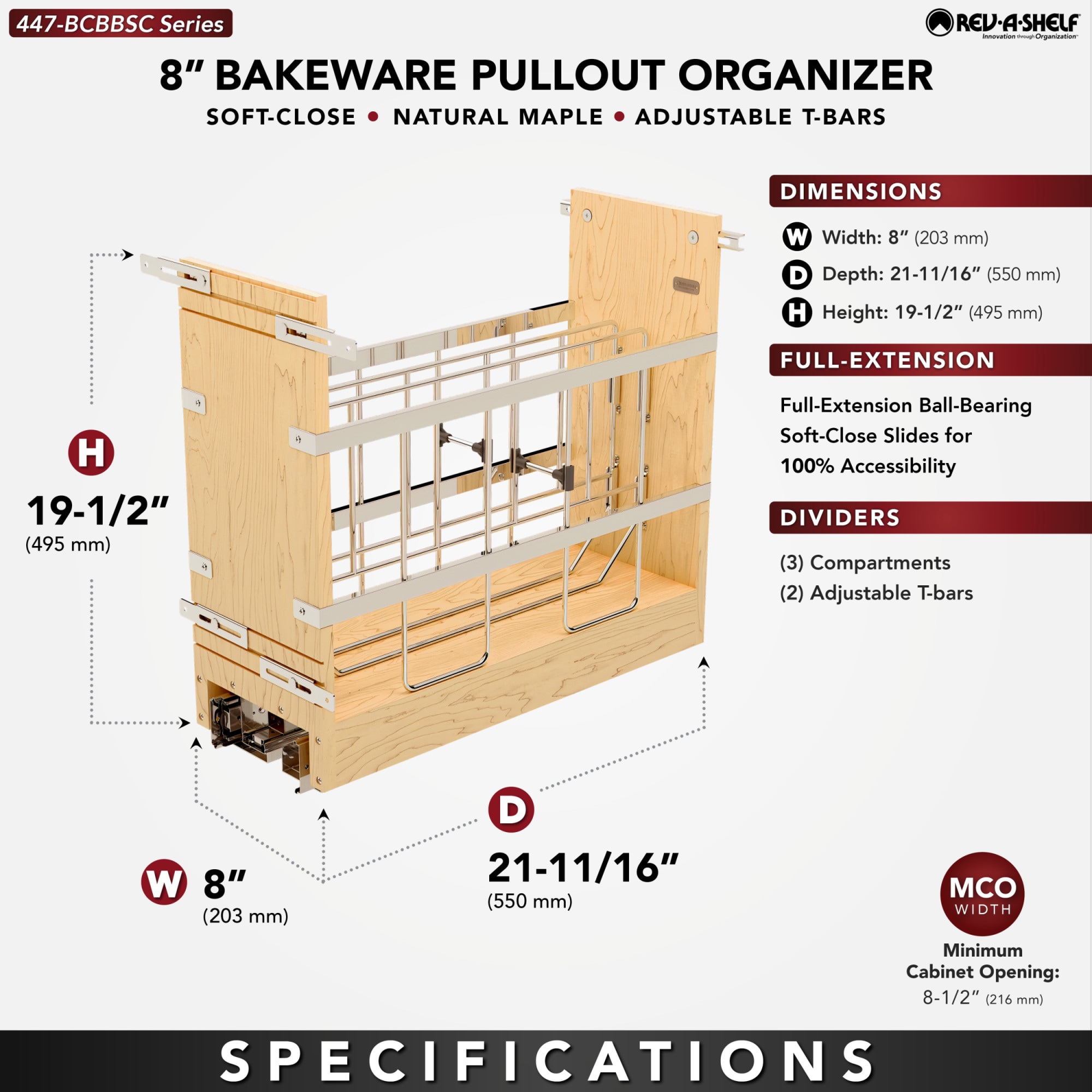 Rev-A-Shelf 166216 Pull-Out-Cabinet-Baskets - View #6
