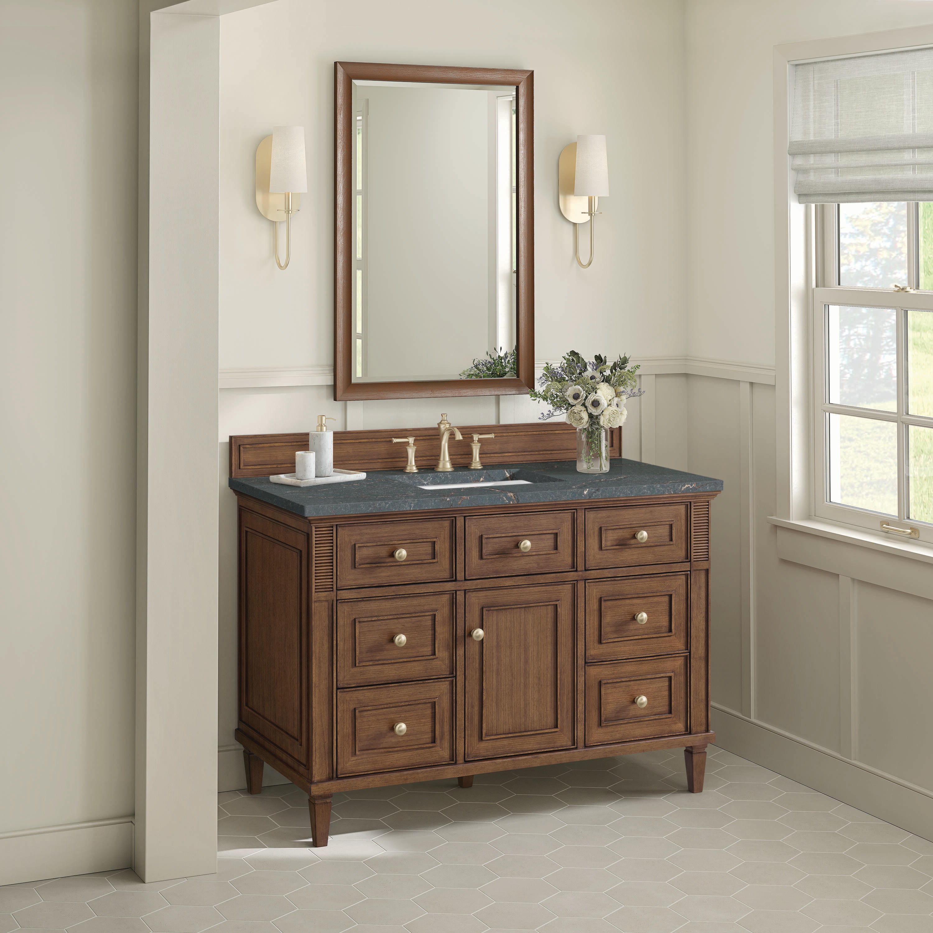 James Martin Vanities 424-V48-WLT-3PBL Bath-Vanity-Combo - View #3