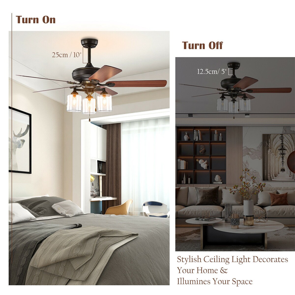 WELLFOR DZJ24571US Ceiling-Fans - View #6