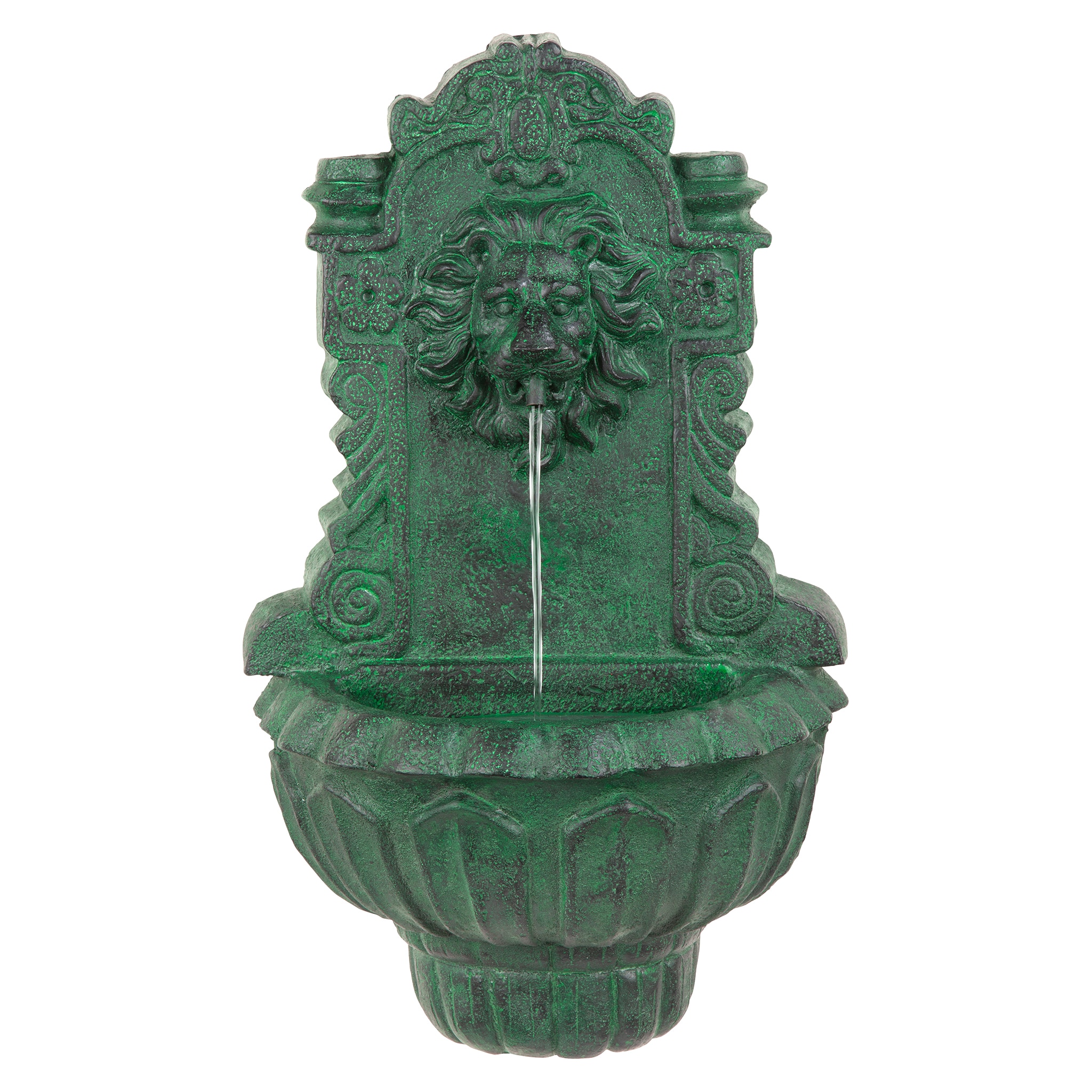 Design Toscano LW20215 25-in H Resin Wall Outdoor Fountain Pump Included
