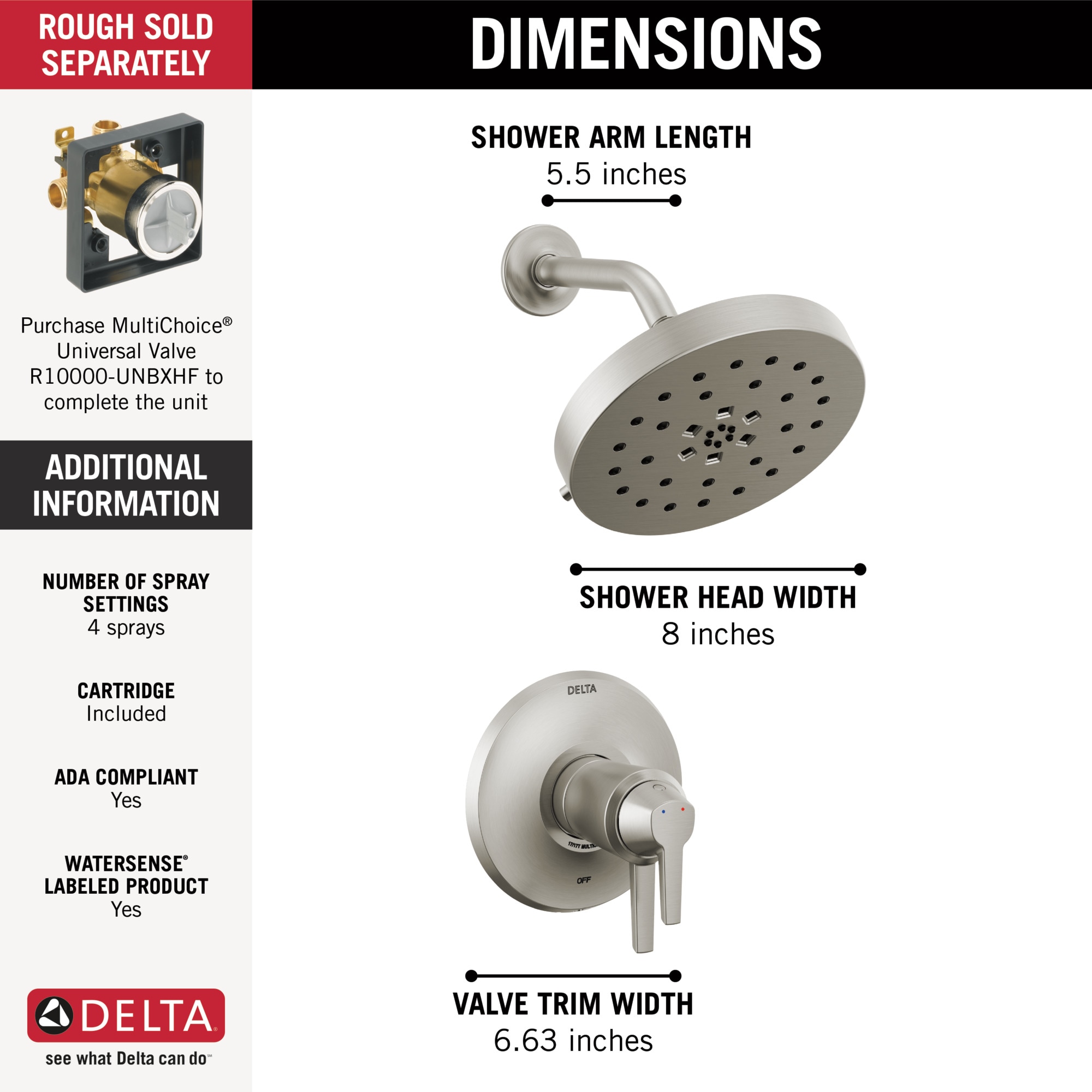 Delta T17T271-SS-PR Tub-Shower-Faucets - View #9